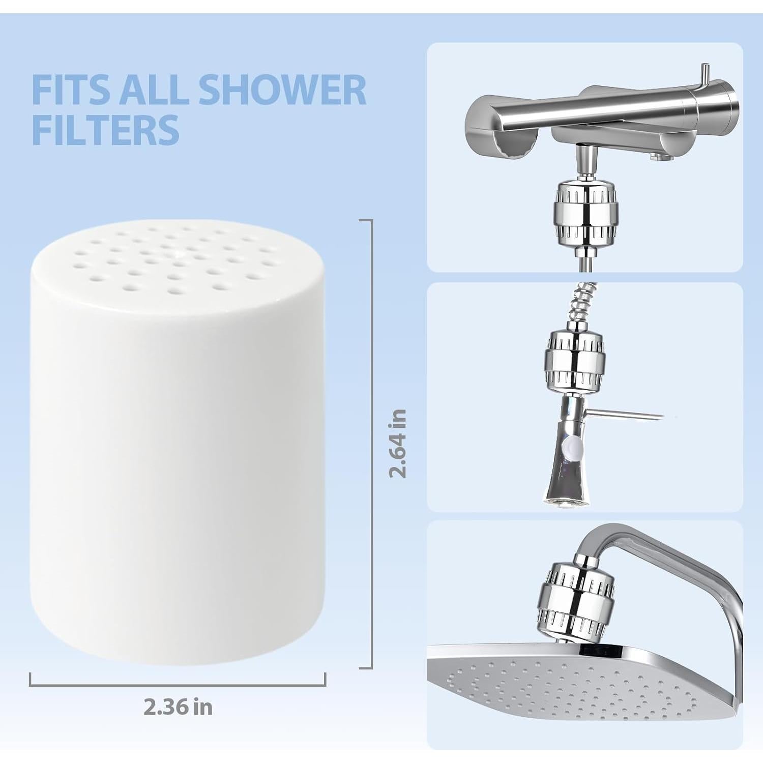 Cartuchos de Filtro de Ducha Dwavele 20 Etapas - 3 Piezas