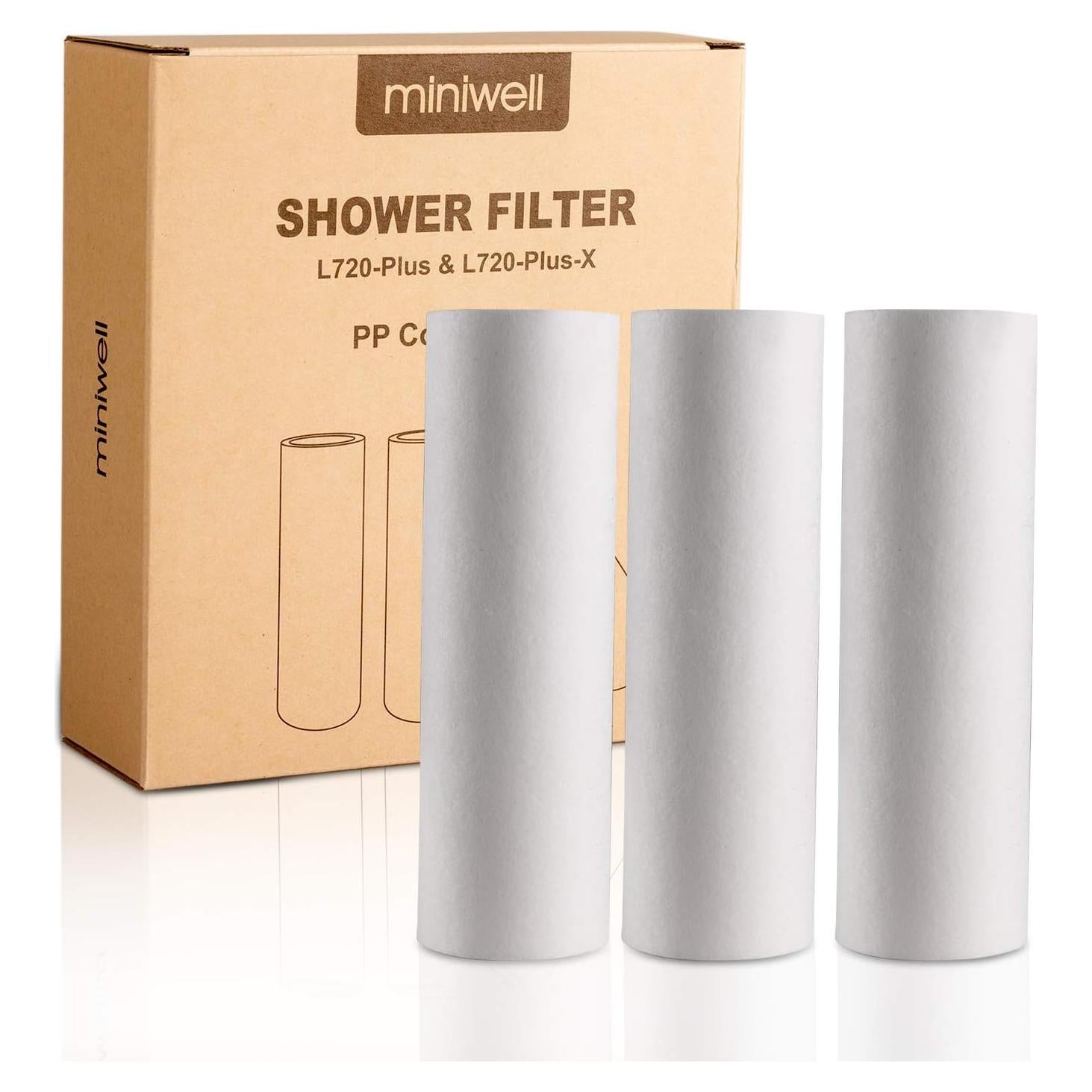 Filtro de Ducha Miniwell 720-Plus Reemplazo 3 Piezas
