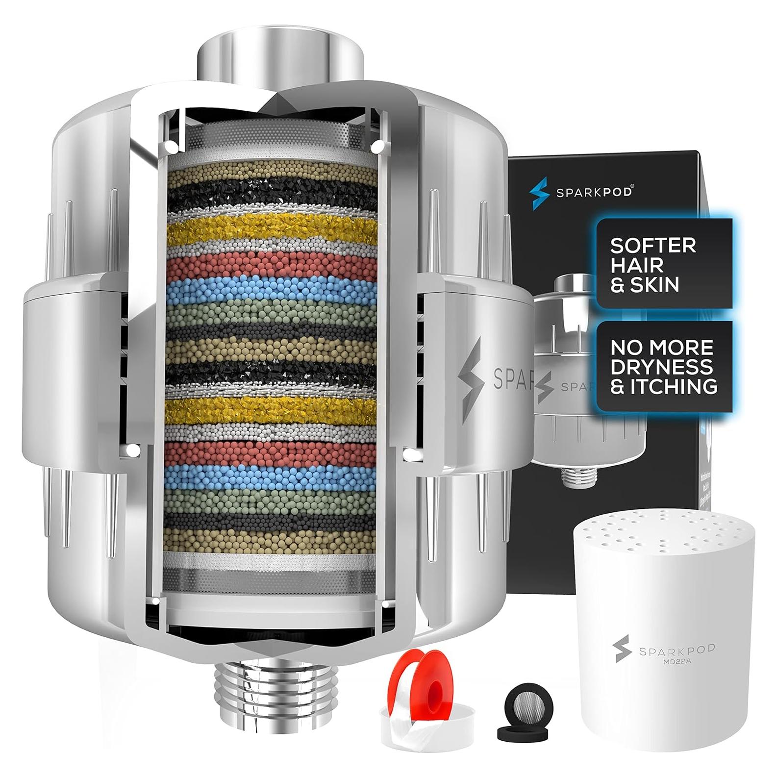 Filtro de Ducha SparkPod 23 Etapas Cromo Pulido 0,39 kg