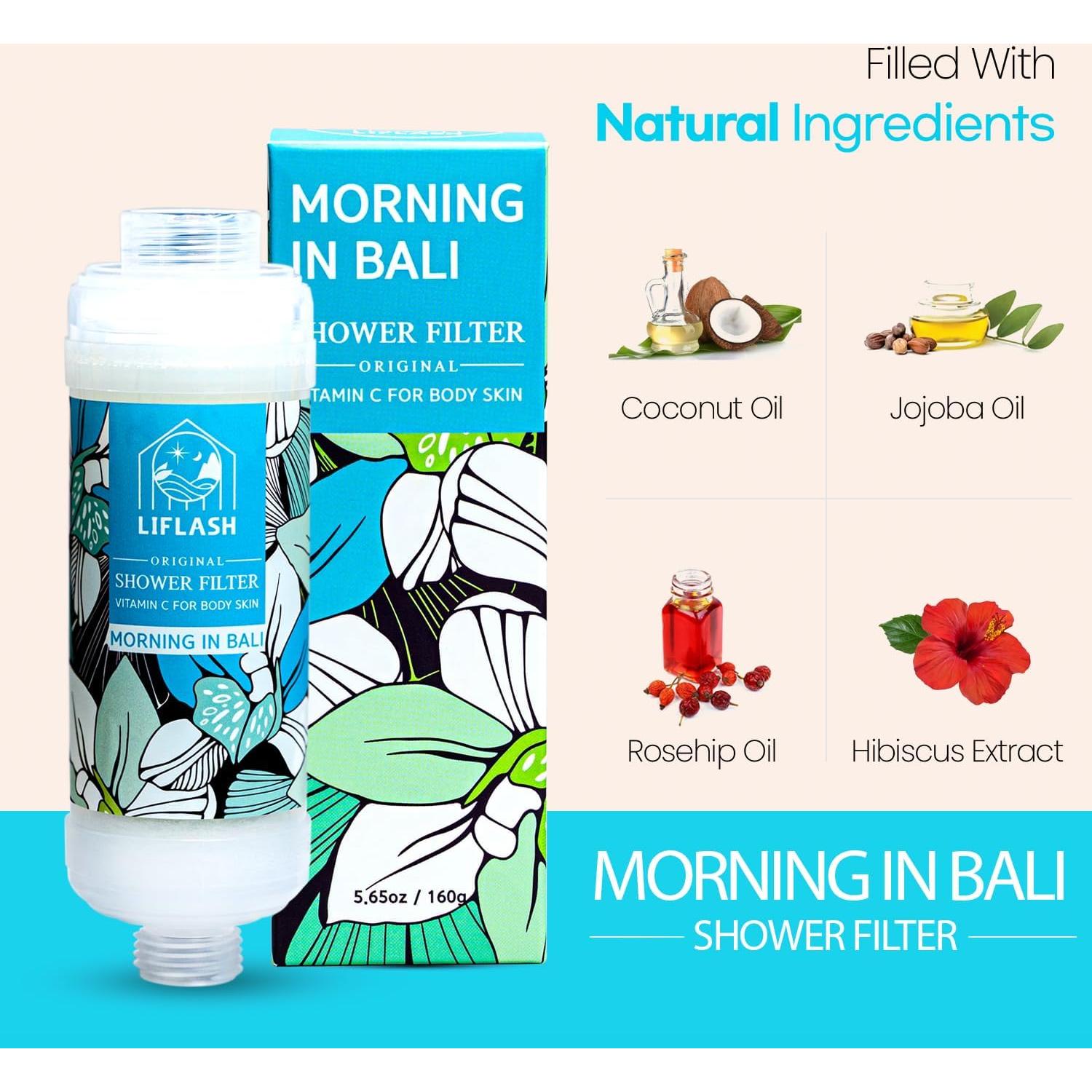 Filtro de Ducha Vitamina C LIFLASH Agua Dura 170g Aroma Bali