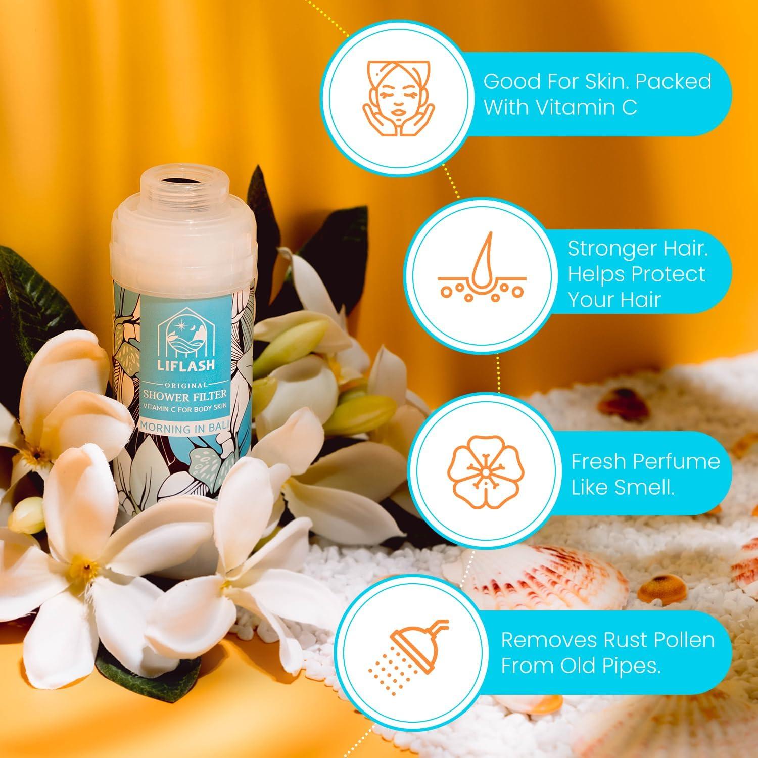 Filtro de Ducha Vitamina C LIFLASH Agua Dura 170g Aroma Bali
