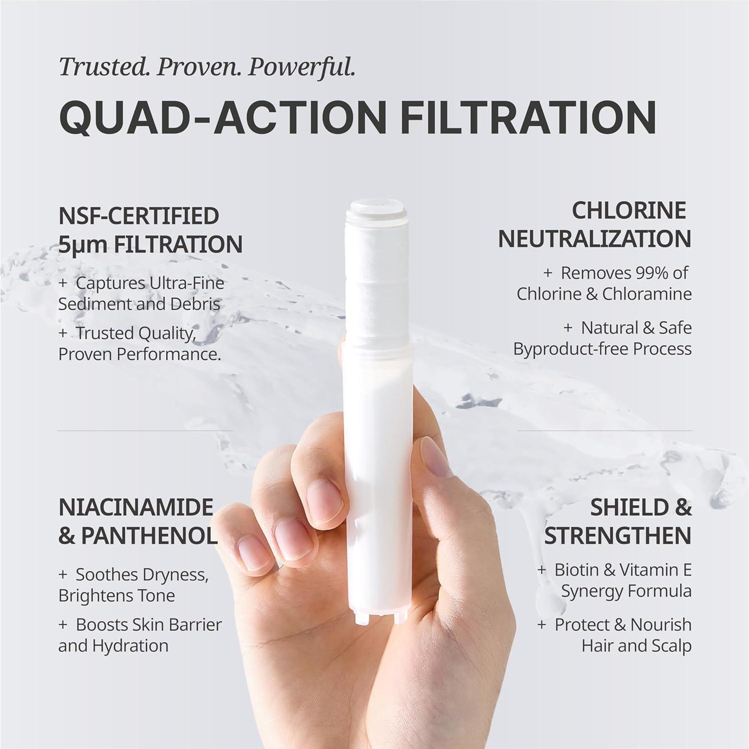 Filtro de Ducha SecondShower Vitamina C 3 Piezas 99% Cloro