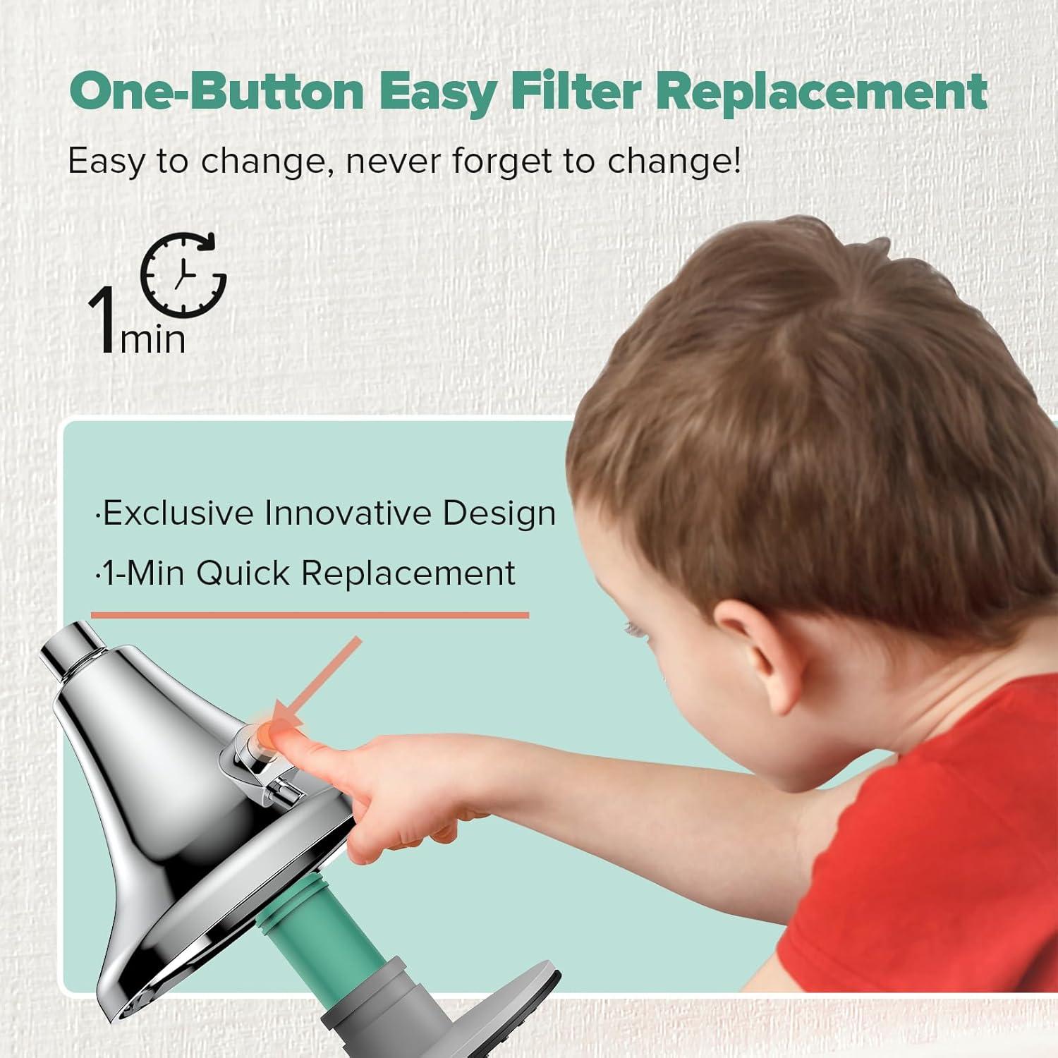 Cartucho Filtro Ducha Homlord - Paquete 2 Filtros Agua Dura