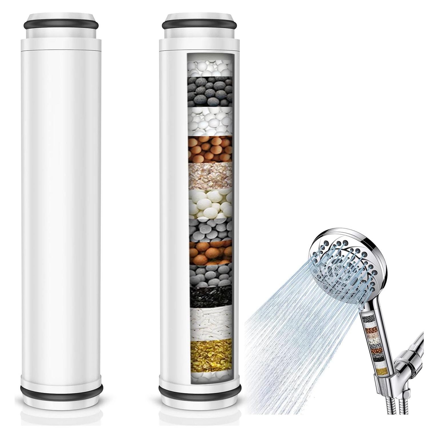 Filtro de Ducha Vatex 2 Unidades Eliminador de Cloro