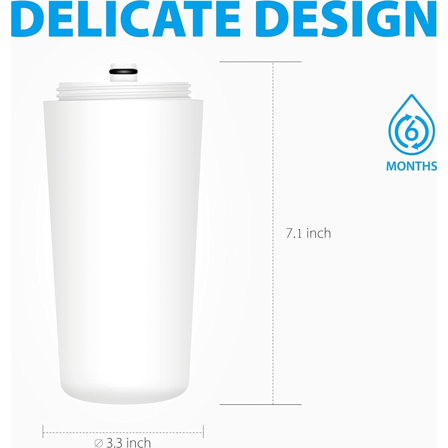 Cartucho Filtro Ducha Waterdrop WD-W48 para Aquasana