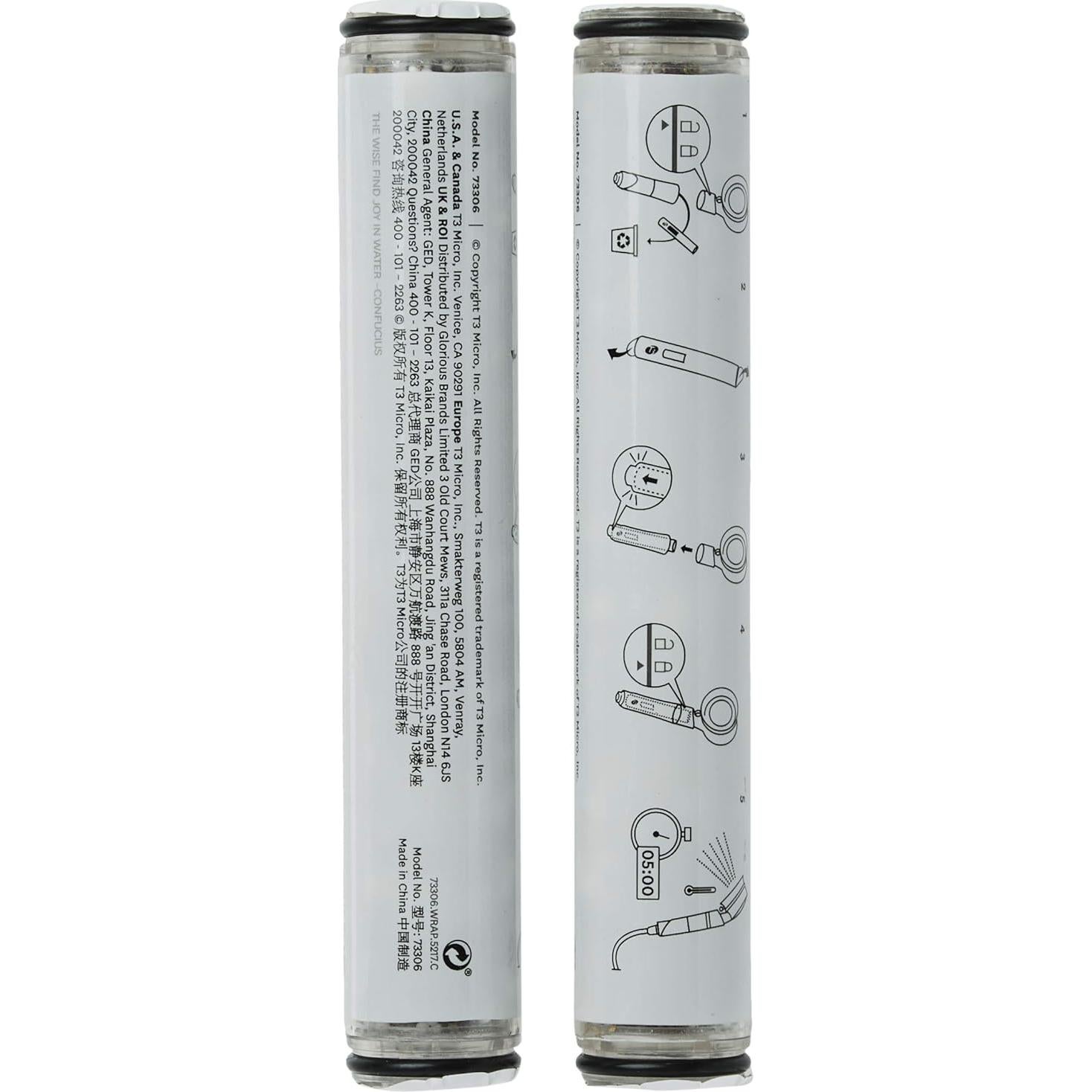 Filtro de agua T3 Micro para ducha de mano - 2 unidades