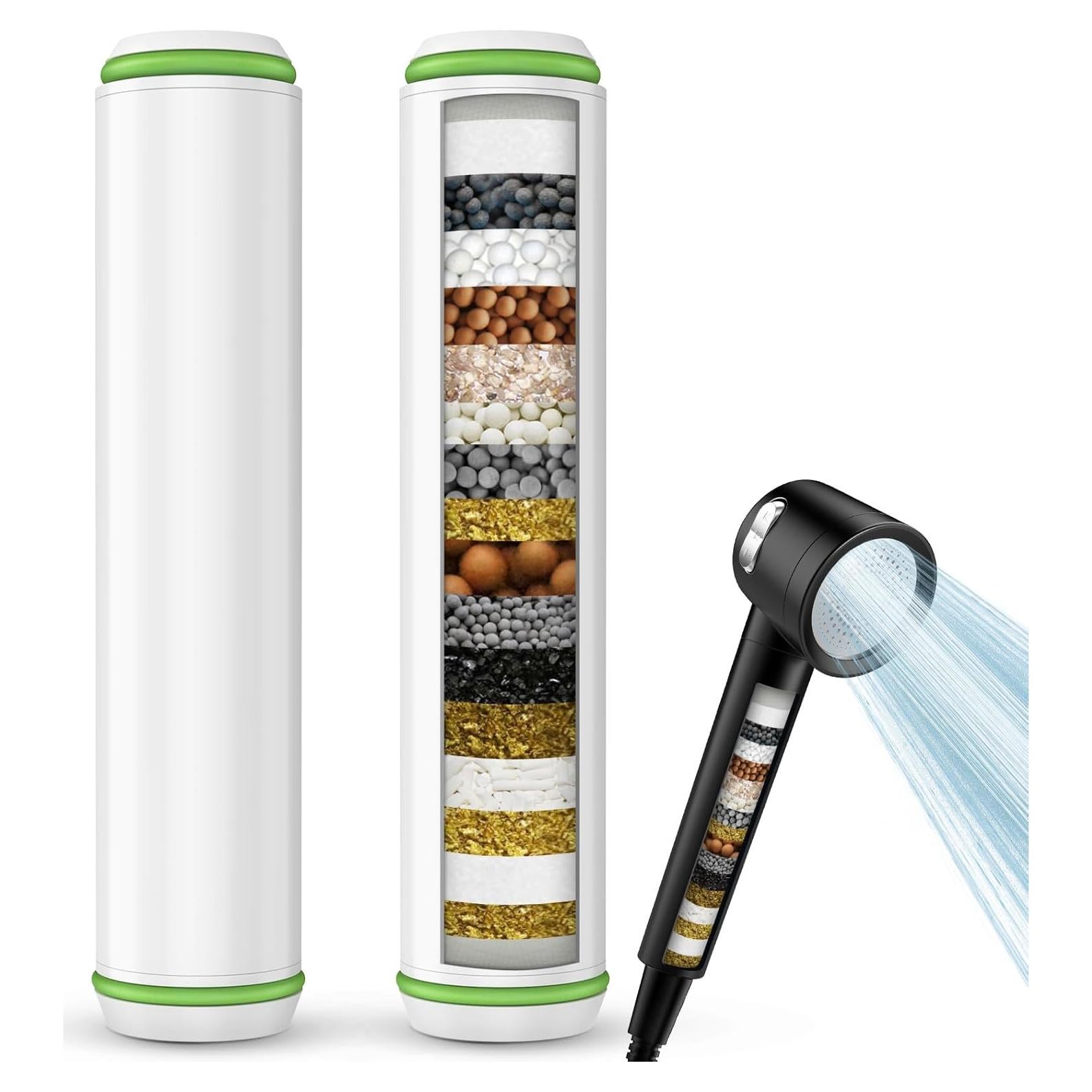 Cartucho Filtro Ducha Fitespot 2 Piezas 18 Etapas Cloro