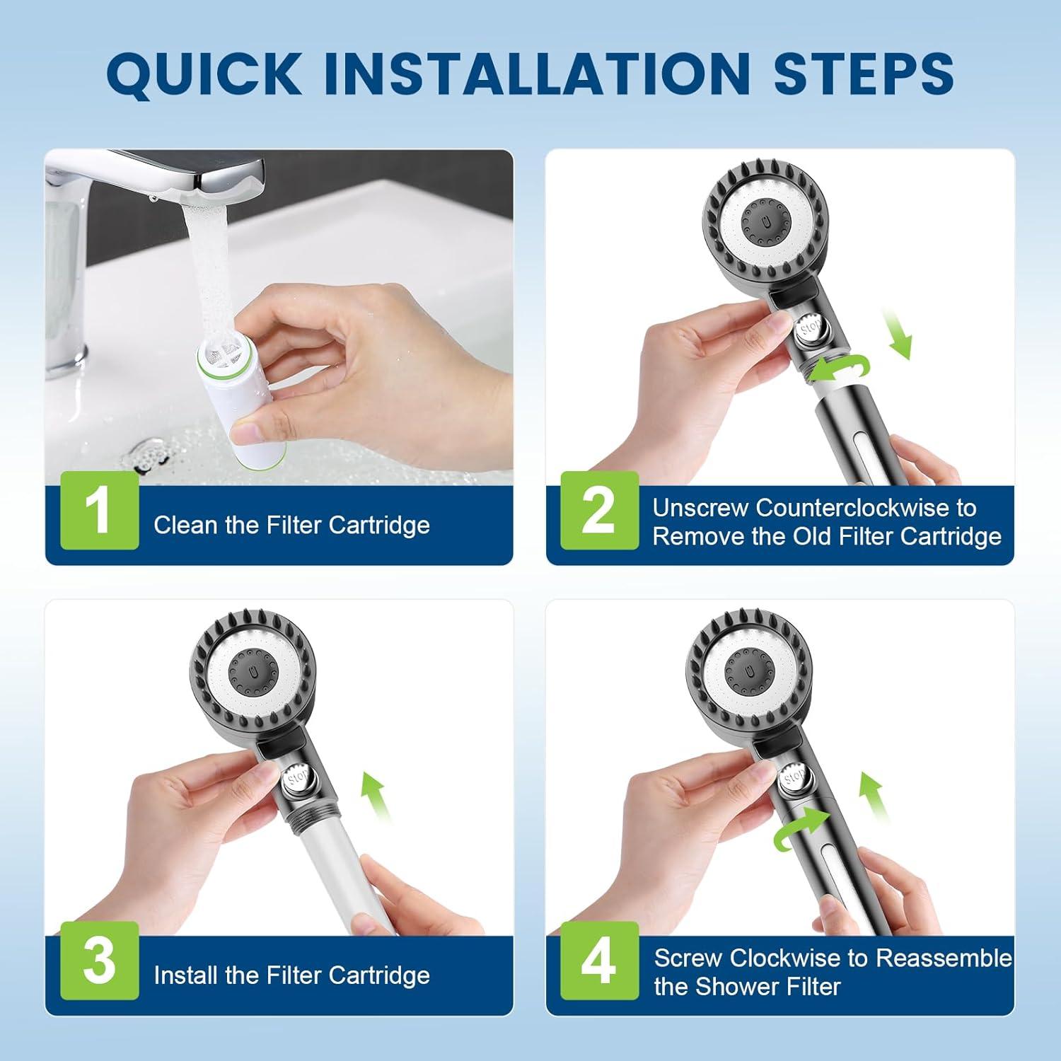 Cartucho Filtro Ducha Fitespot 2 Piezas 18 Etapas Cloro