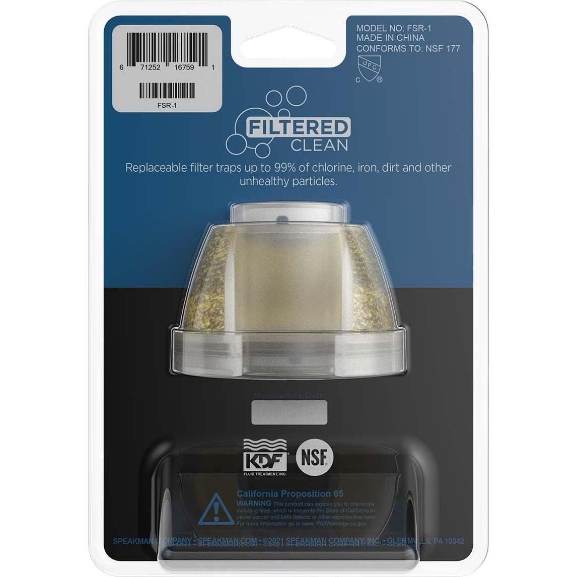 Filtro de Ducha Speakman Anystream Redondo 0.26 kg 6 Meses