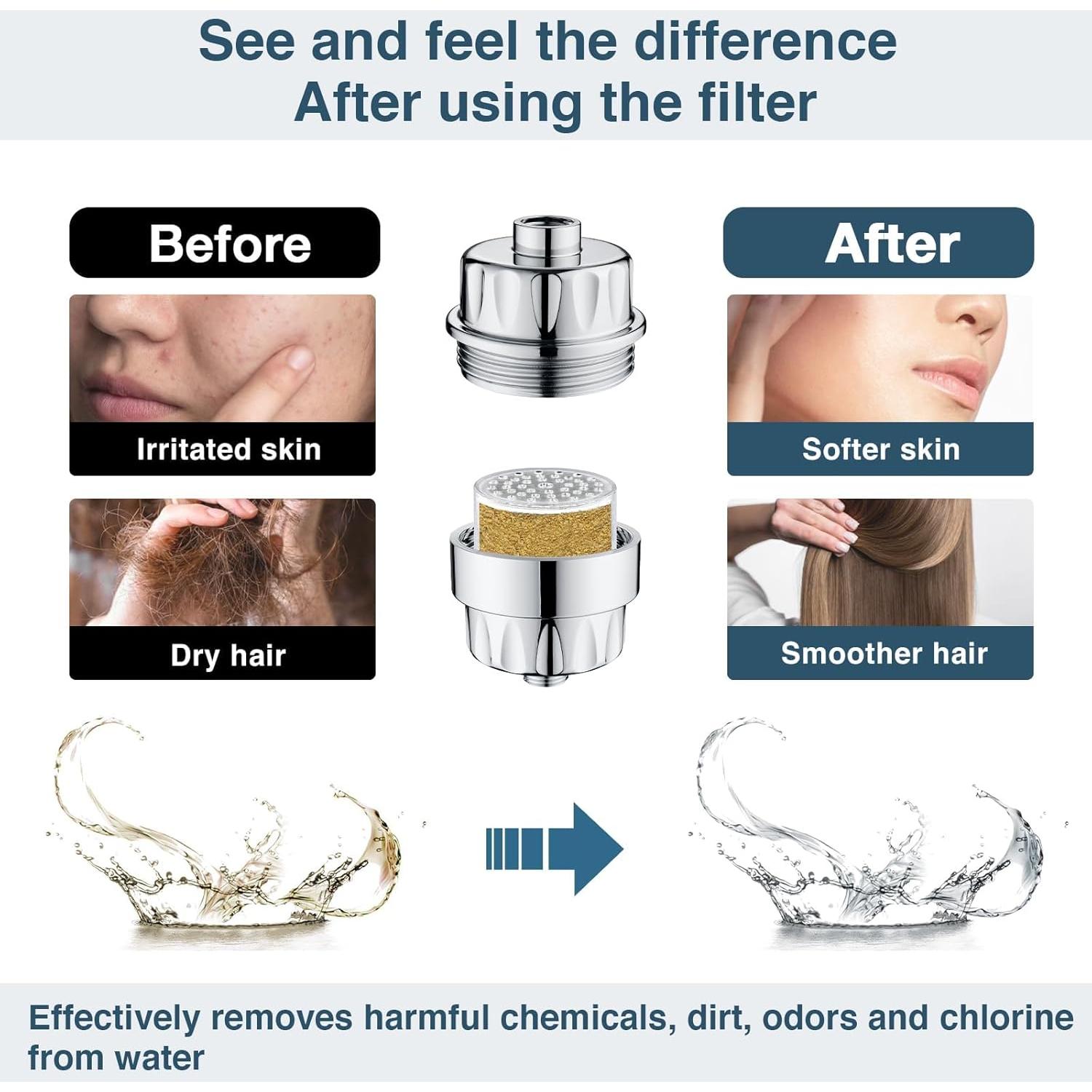 Filtro de Ducha Bright Showers Cromo Universal 0.43 kg