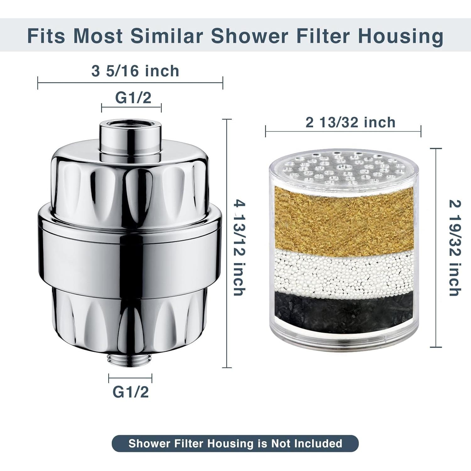 Filtro de Ducha Bright Showers Cromo Universal 0.43 kg