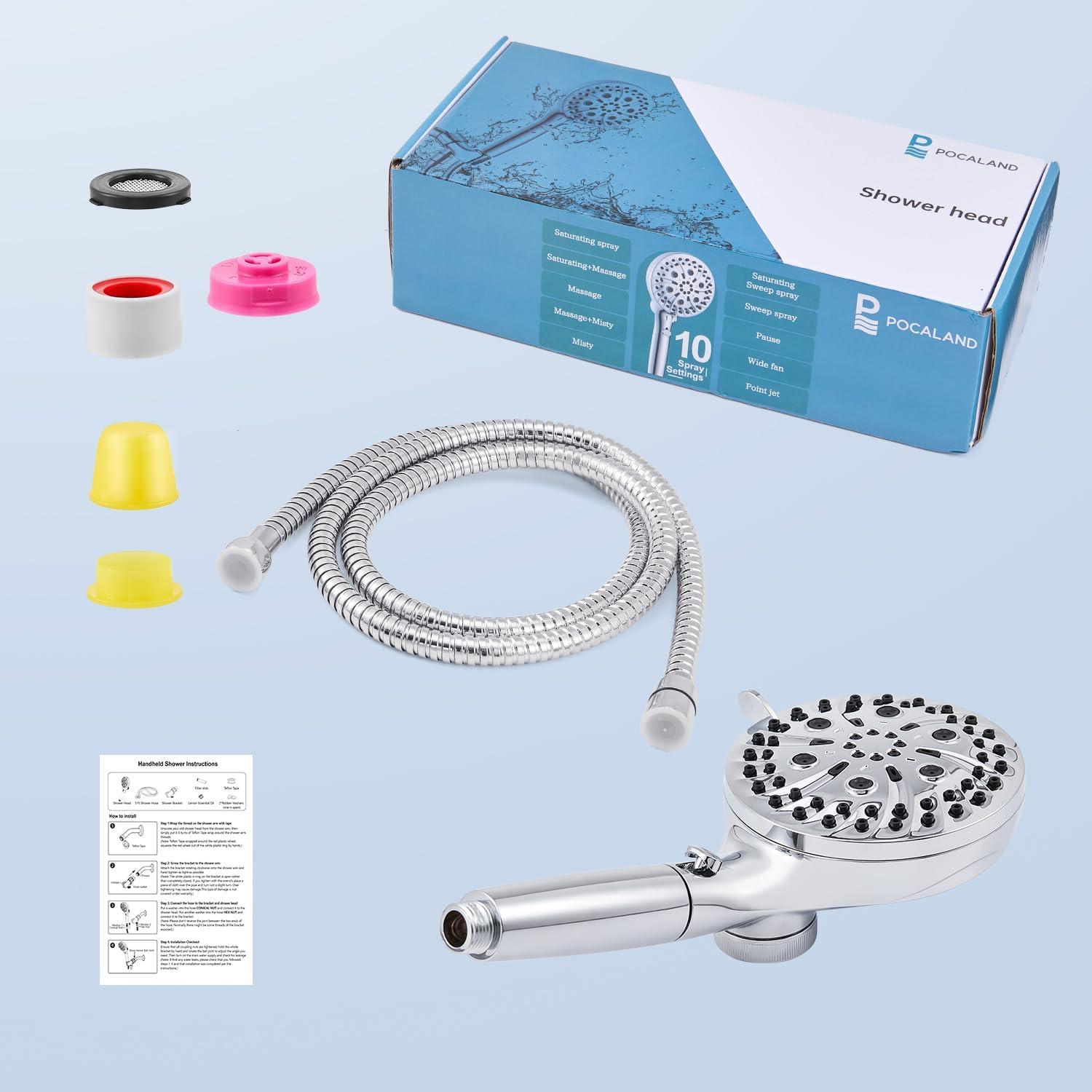 Cabezal de Ducha Filtrado POCALAND 10 Modos Alta Presión