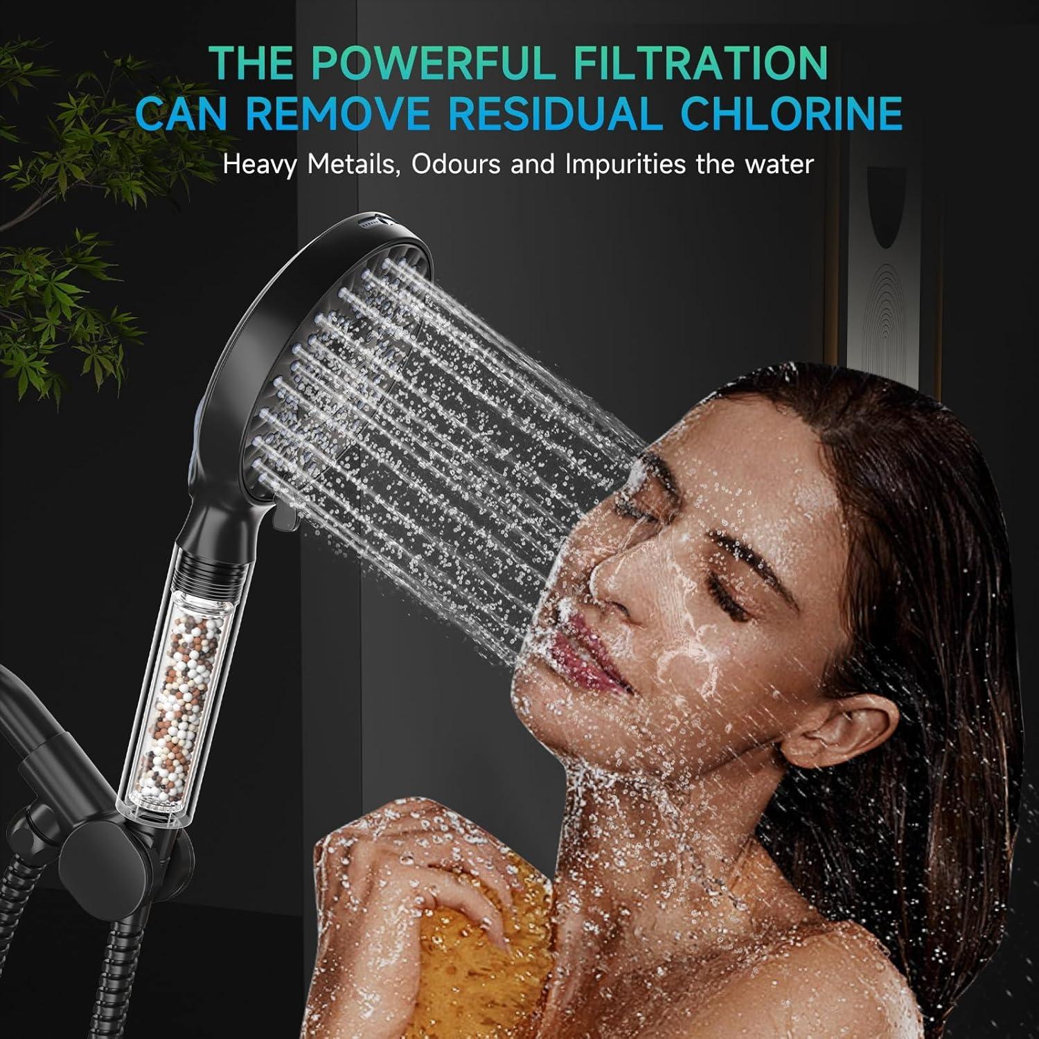 Filtro de Ducha SR SUN RISE con 2 Reemplazos para Agua Dura