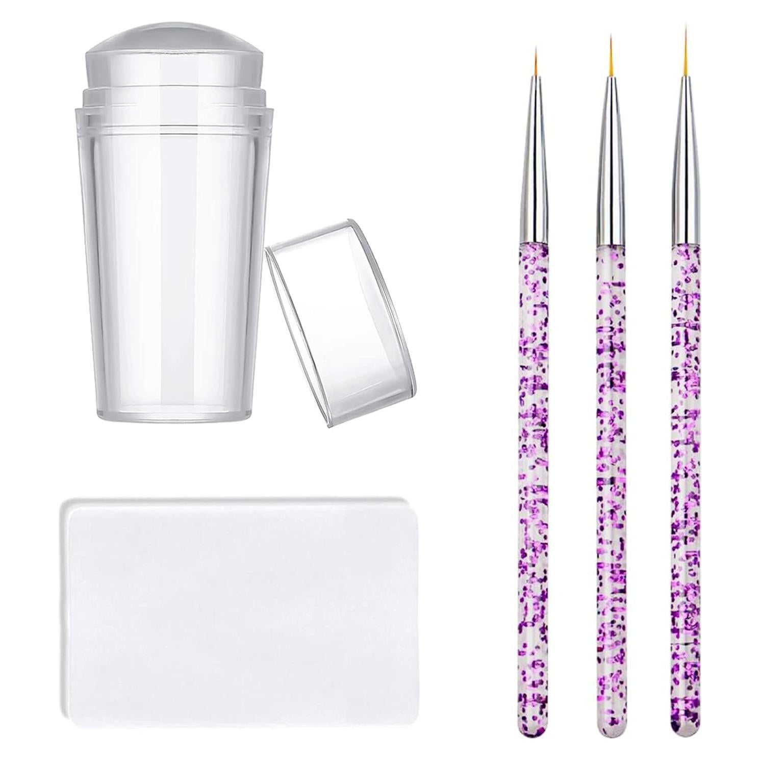 Sellador de Uñas KAYZON con Pinceles para Manicura Francesa