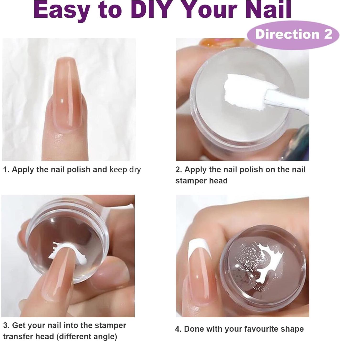 Sellador de Uñas KAYZON con Pinceles para Manicura Francesa