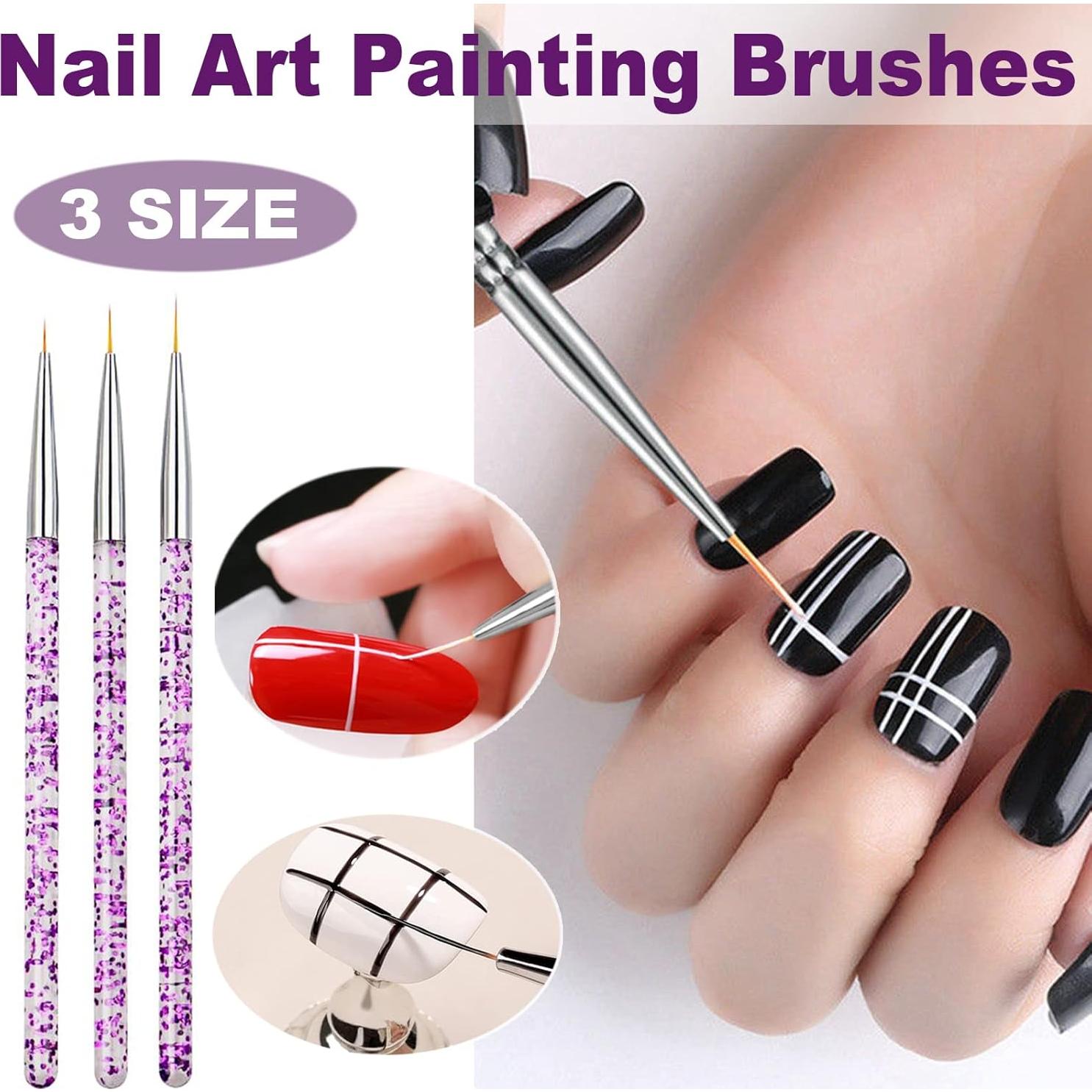 Sellador de Uñas KAYZON con Pinceles para Manicura Francesa