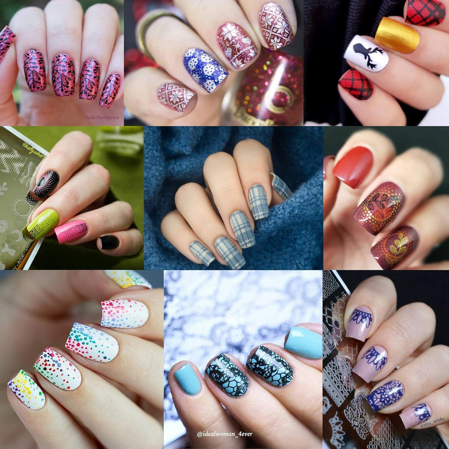 Juego de Placas de Estampado de Uñas Born Pretty 8PCS