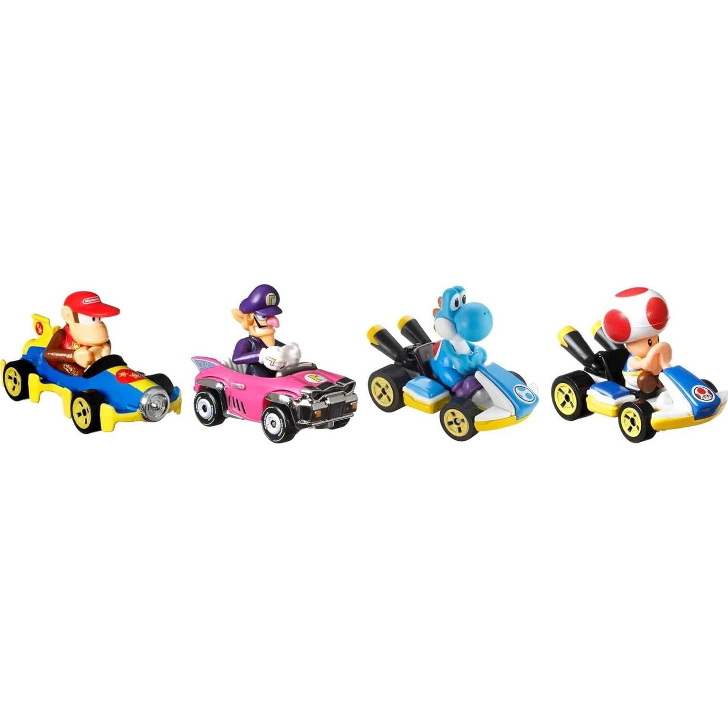Hot Wheels Mario Kart 4-Pack Vehículos Coleccionables 1:64