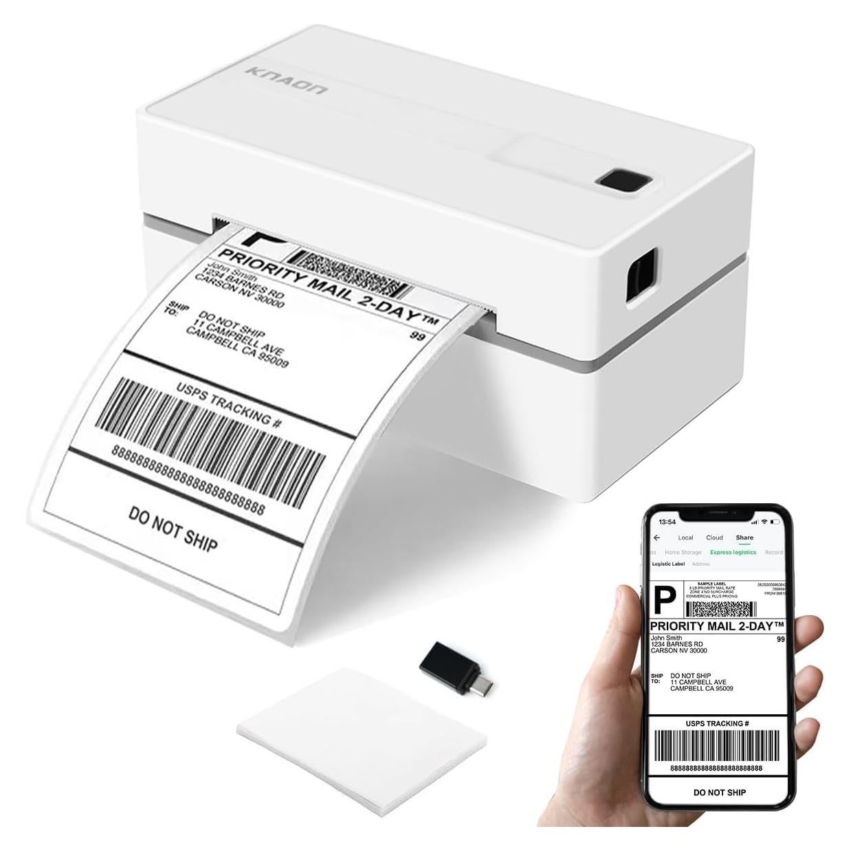 Impresora de Etiquetas Térmicas KNAON Y813BT Bluetooth 10.7cm