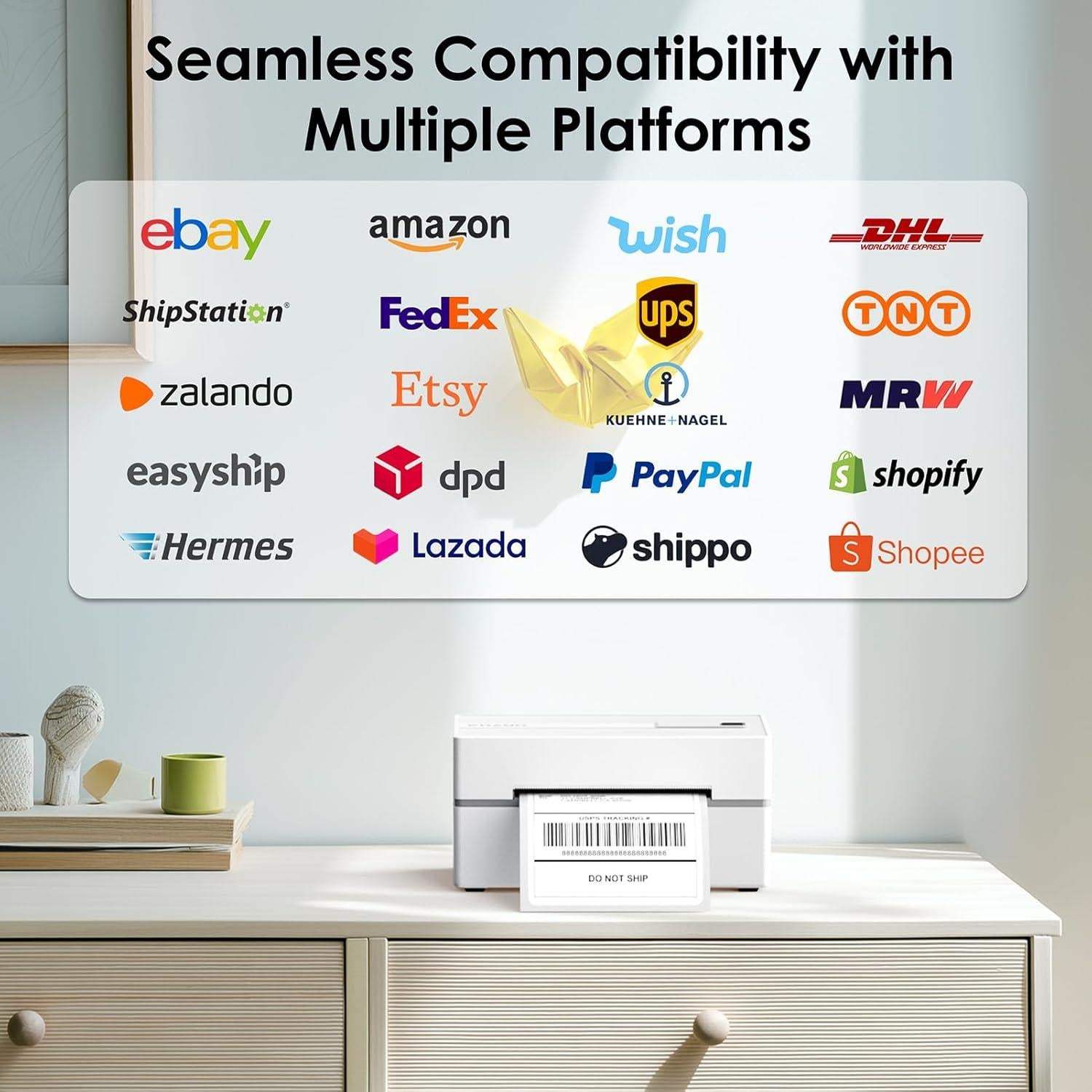 Impresora de Etiquetas Térmicas KNAON Y813BT Bluetooth 10.7cm