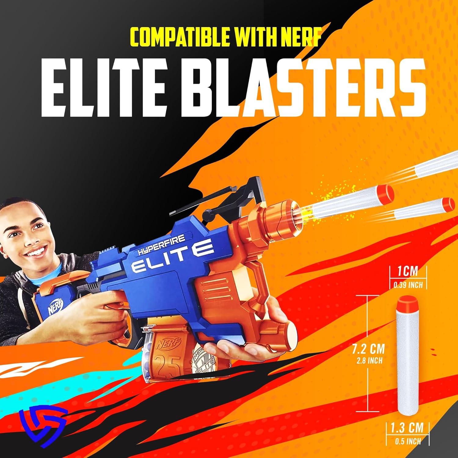 Dardos de Espuma Ray Squad 300 Piezas Brillan en la Oscuridad