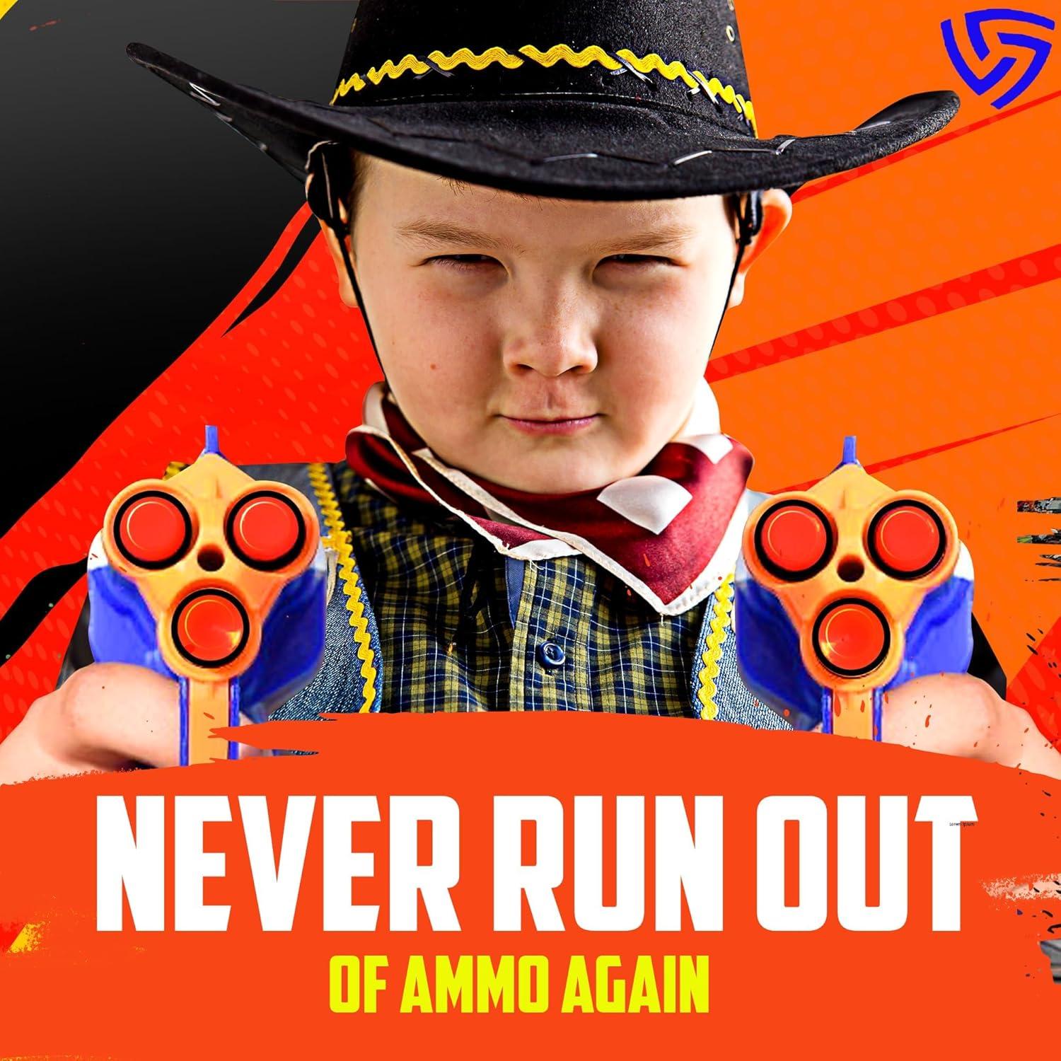 Dardos de Espuma Ray Squad 300 Piezas Brillan en la Oscuridad