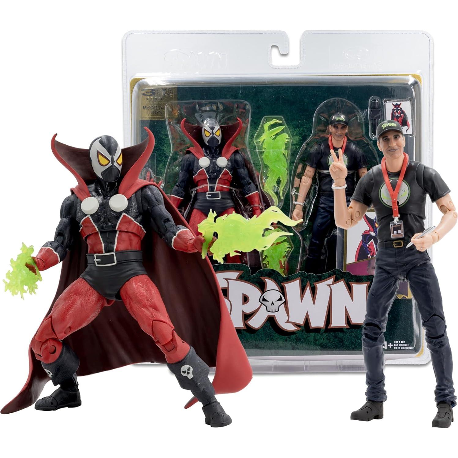 Figuras de acción McFarlane Toys Spawn y Todd McFarlane 2pk
