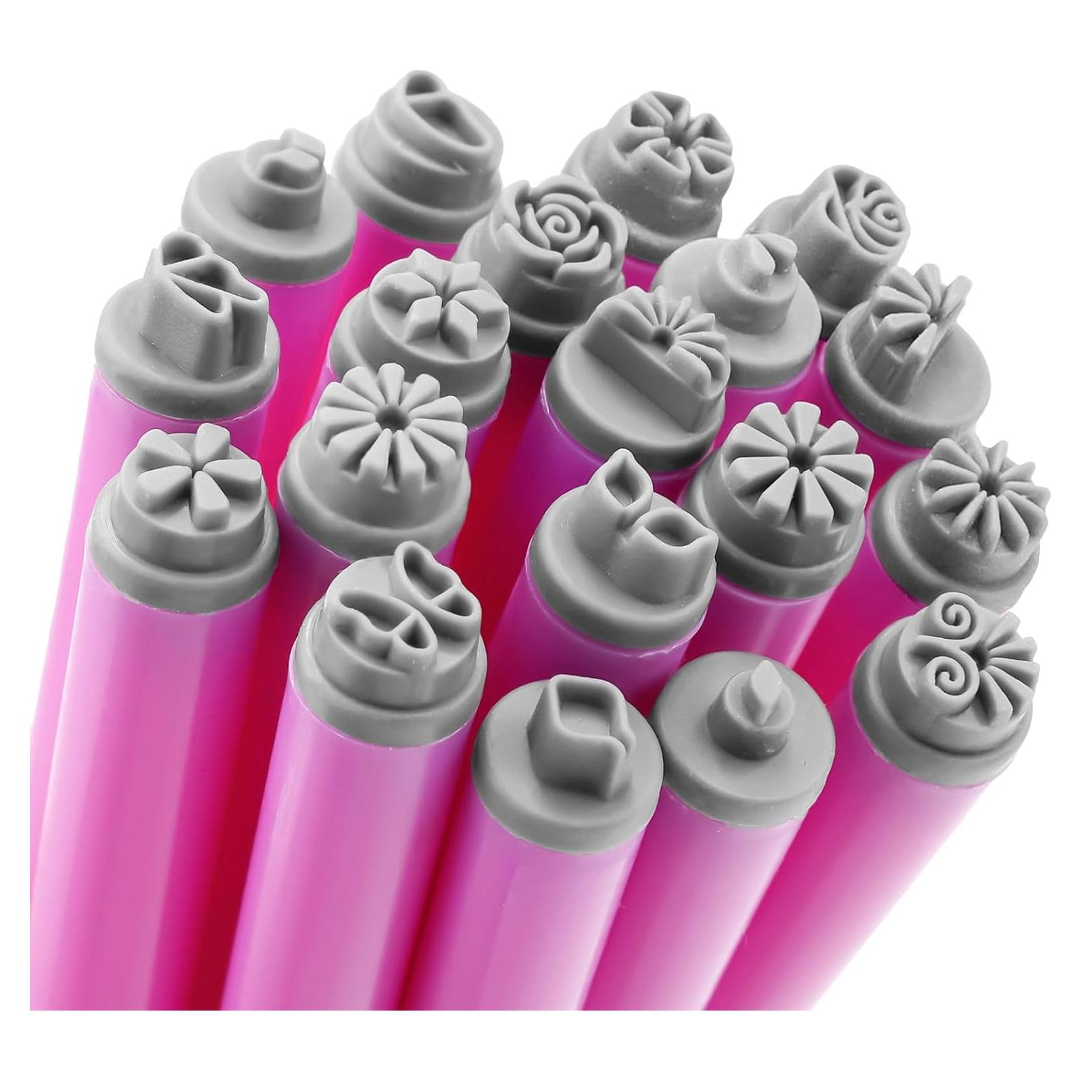 Juego de 19 bolígrafos para estampado de uñas Gosknor