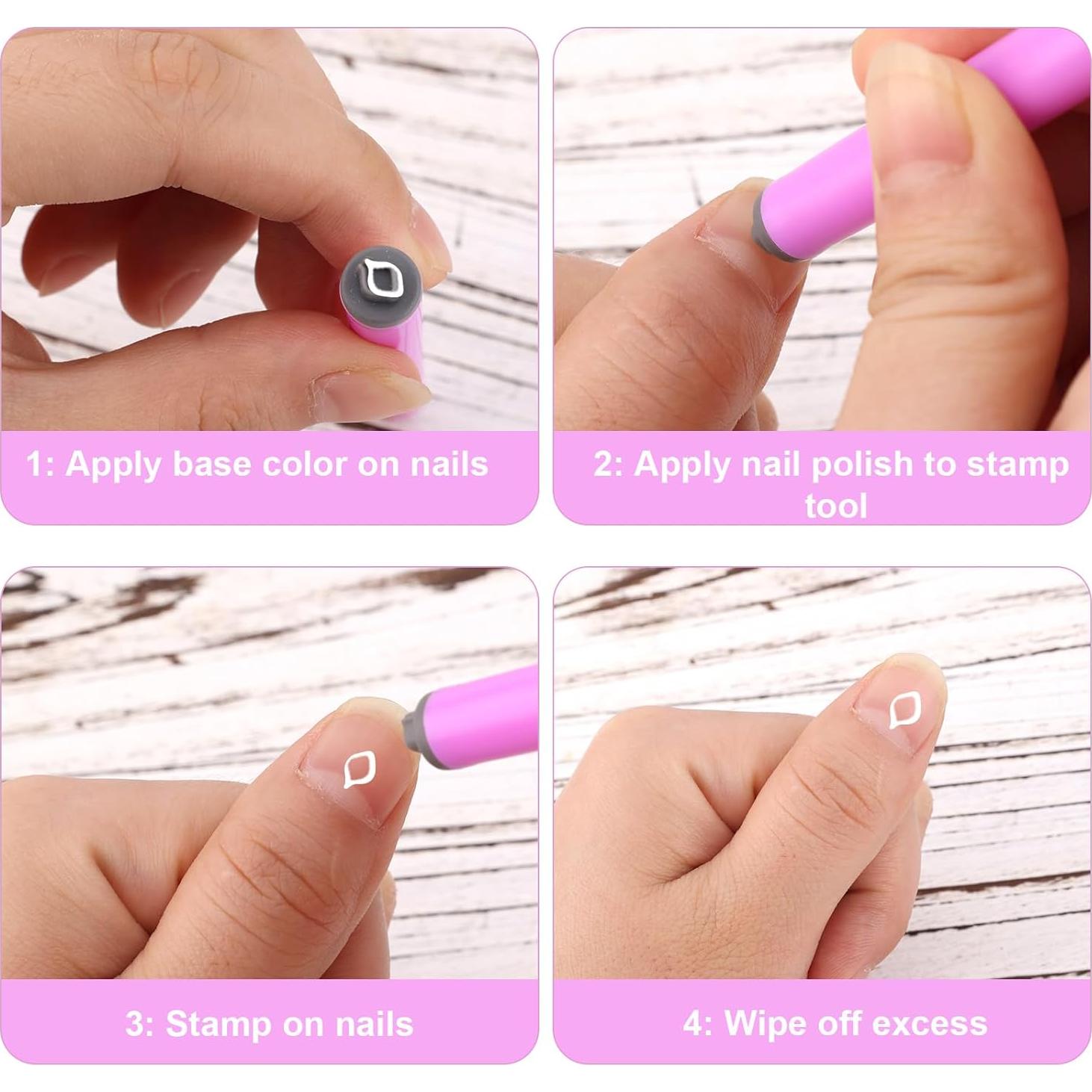 Juego de 19 bolígrafos para estampado de uñas Gosknor