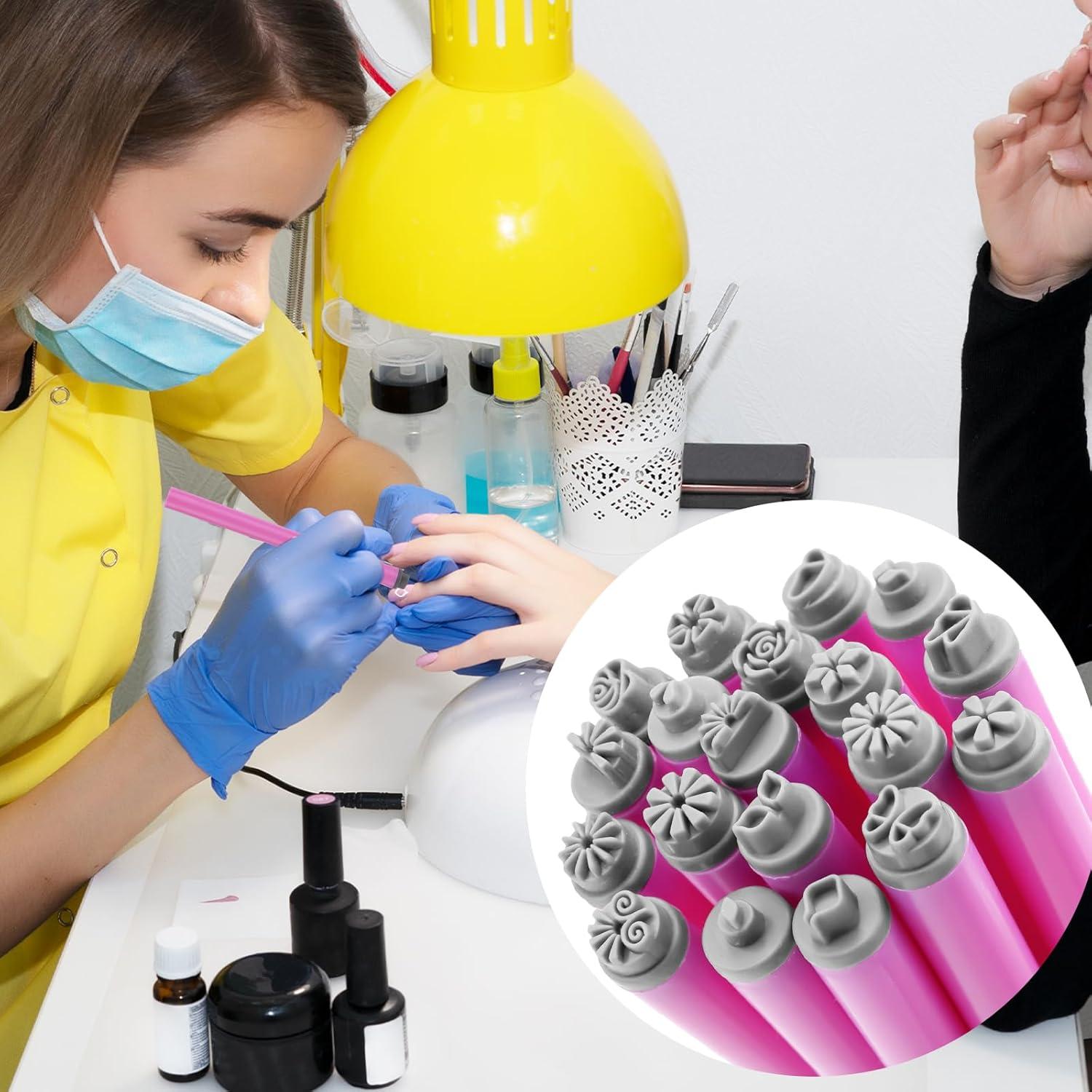 Juego de 19 bolígrafos para estampado de uñas Gosknor