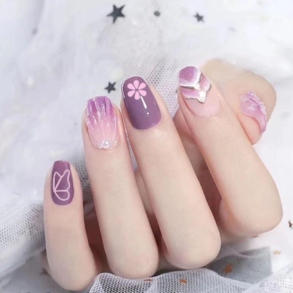 Conjunto de bolígrafos de estampado de uñas Jaczora - 5 piezas