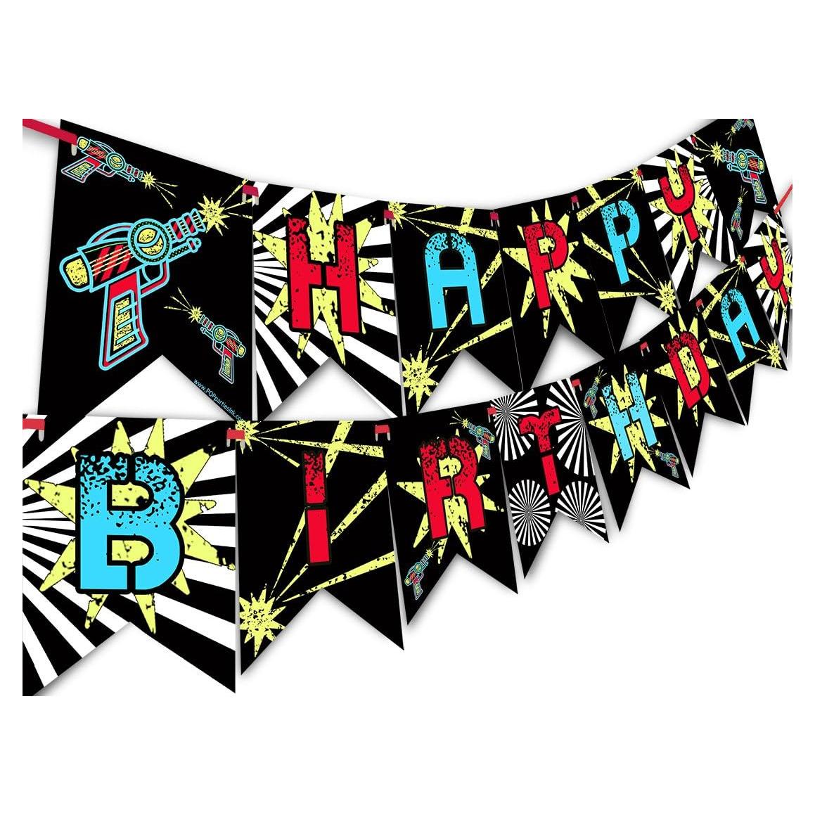 Bandera Feliz Cumpleaños POP Parties 15 paneles 4.88 m