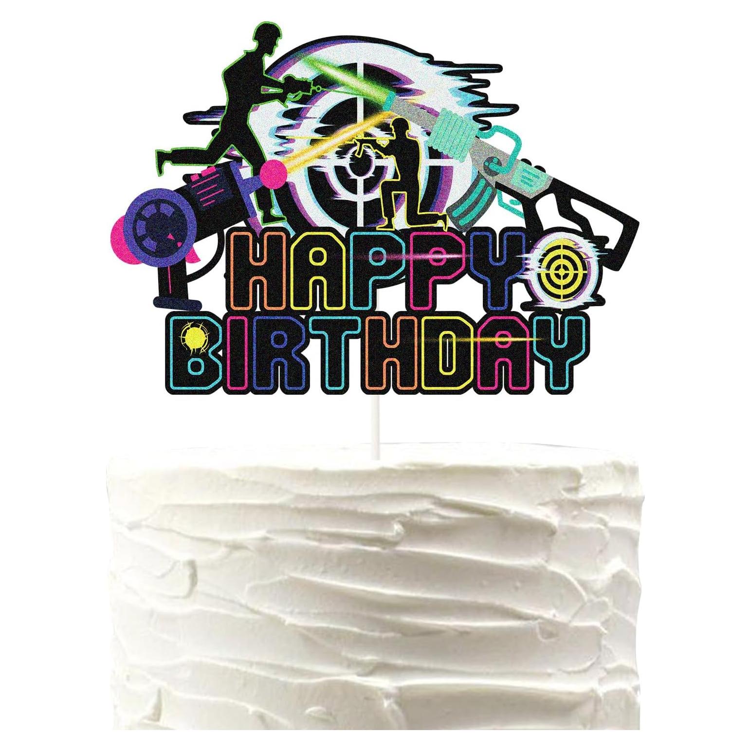 Toppers de pastel feliz PHOHUI 11.5x11.5 cm para cumpleaños