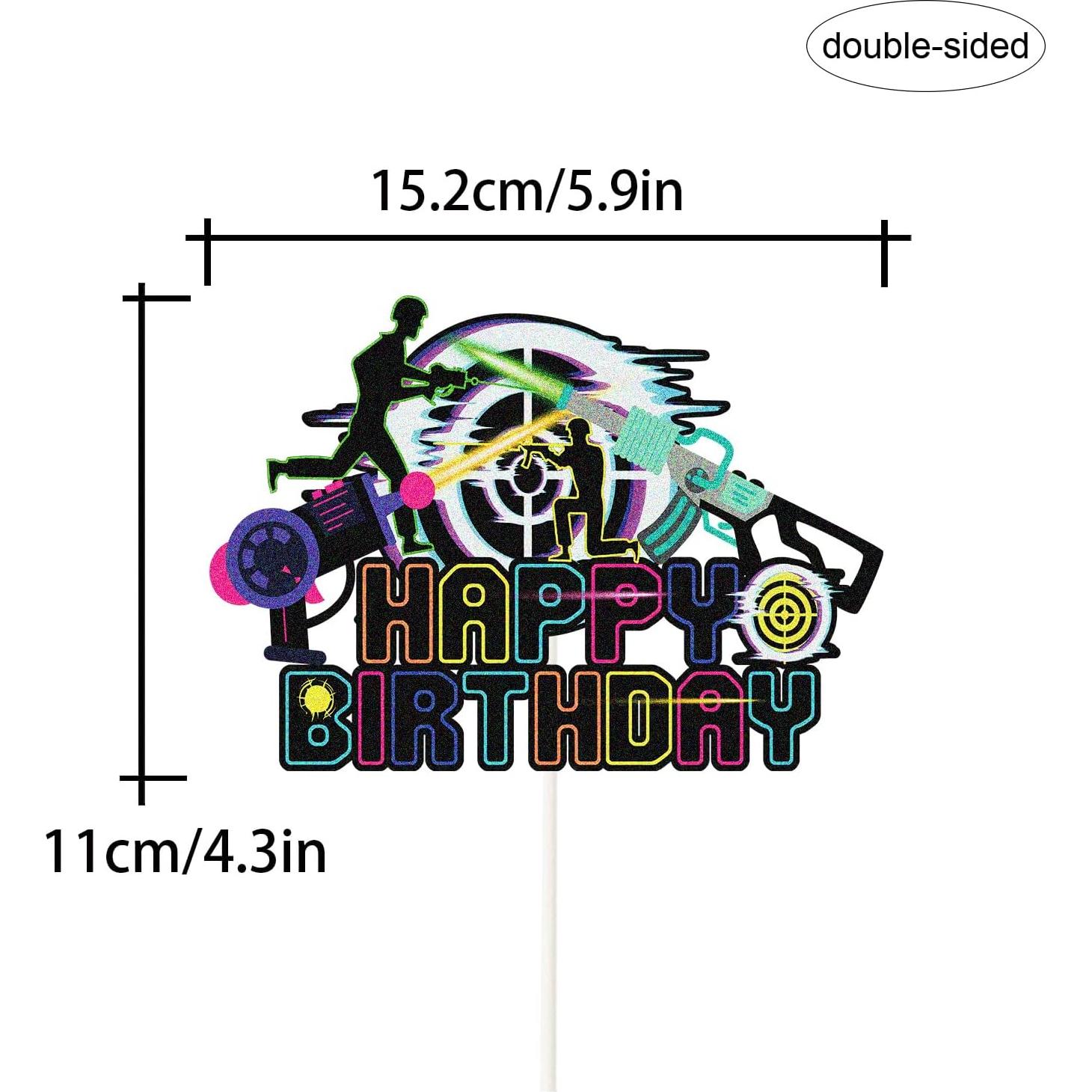 Toppers de pastel feliz PHOHUI 11.5x11.5 cm para cumpleaños