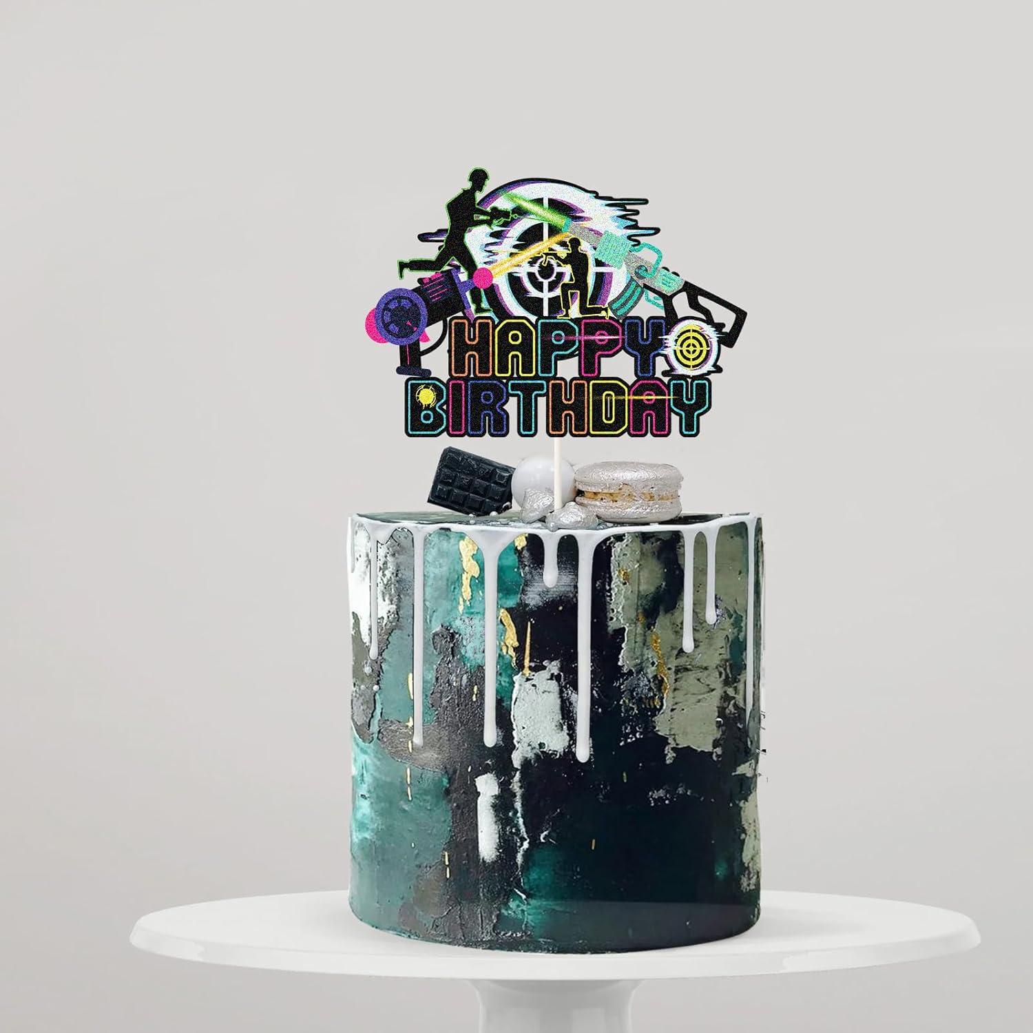 Toppers de pastel feliz PHOHUI 11.5x11.5 cm para cumpleaños