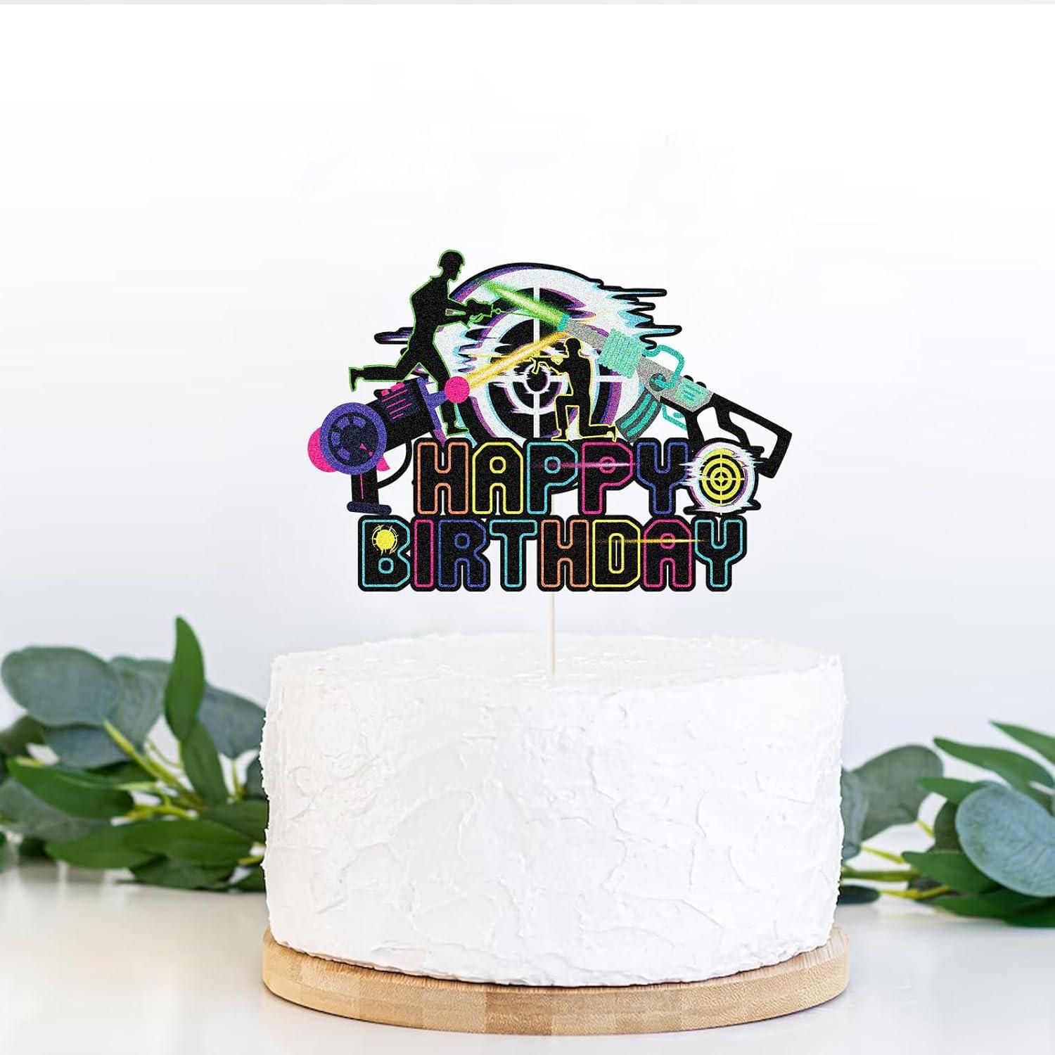 Toppers de pastel feliz PHOHUI 11.5x11.5 cm para cumpleaños