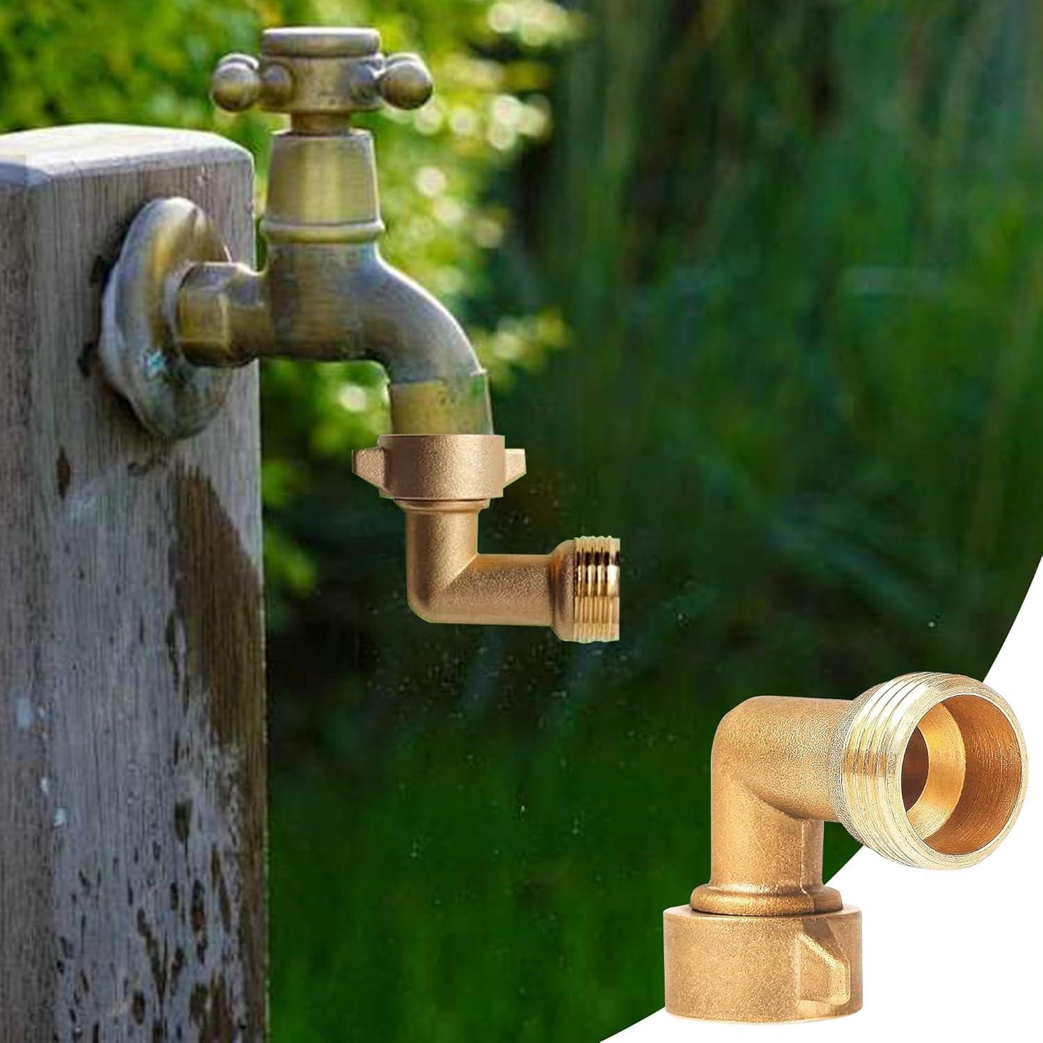 Paquete de 2 Conectores de Manguera de Jardín LIULO 90°