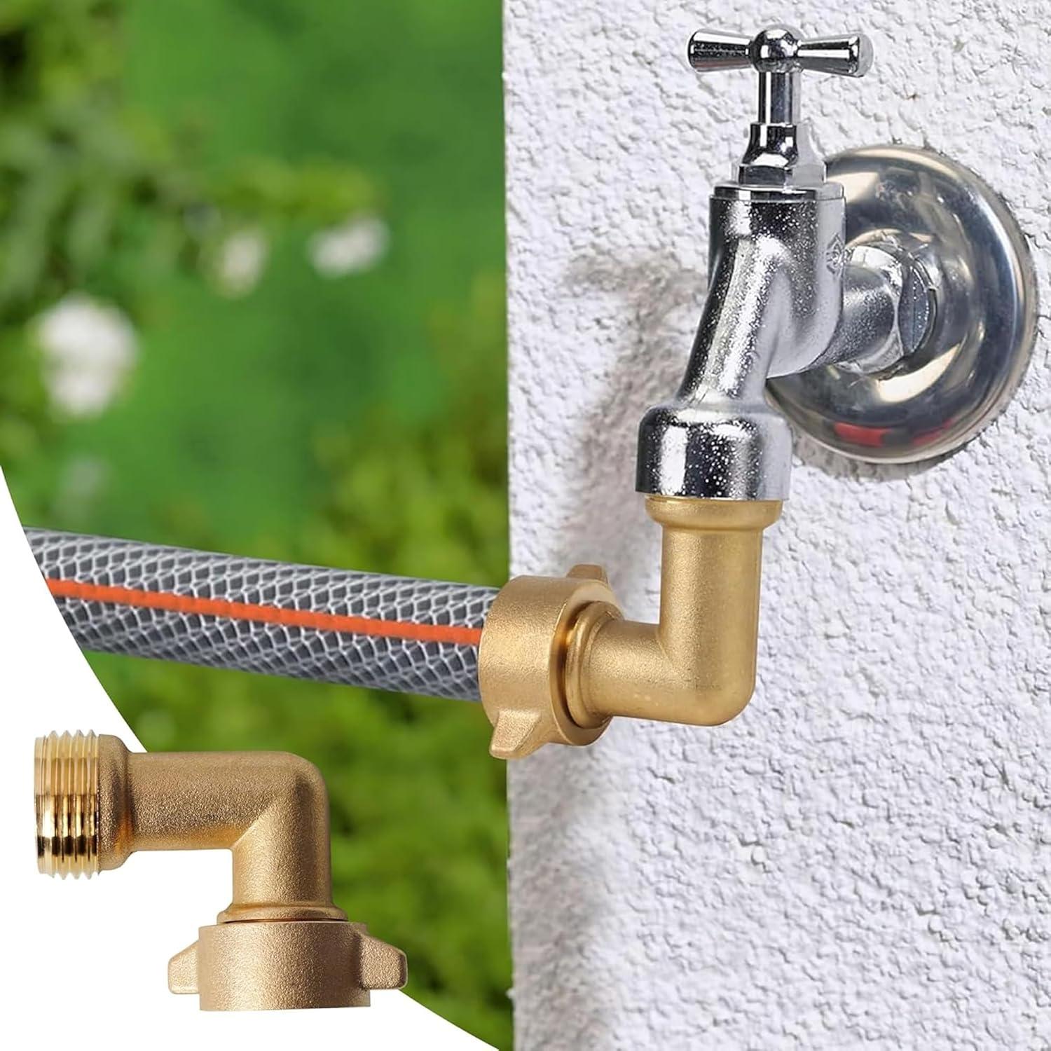 Paquete de 2 Conectores de Manguera de Jardín LIULO 90°