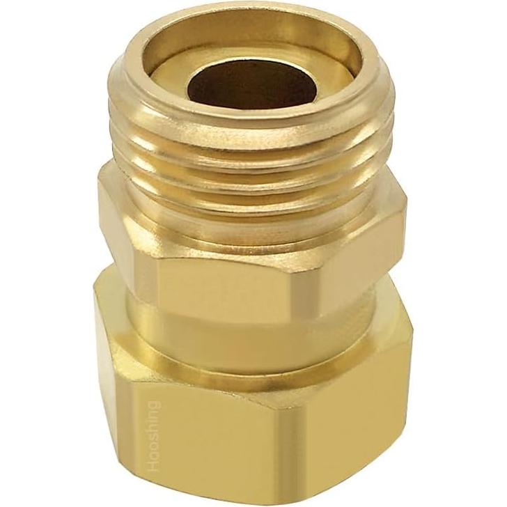 Adaptador Giratorio Hooshing 3/4" GHT Jardín Latón