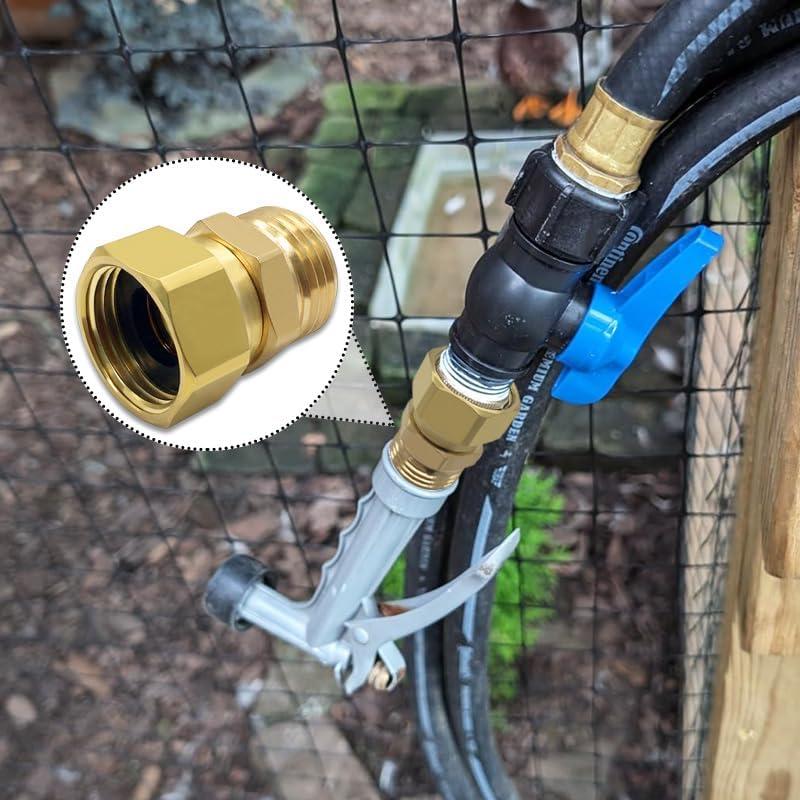 Adaptador Giratorio Hooshing 3/4" GHT Jardín Latón