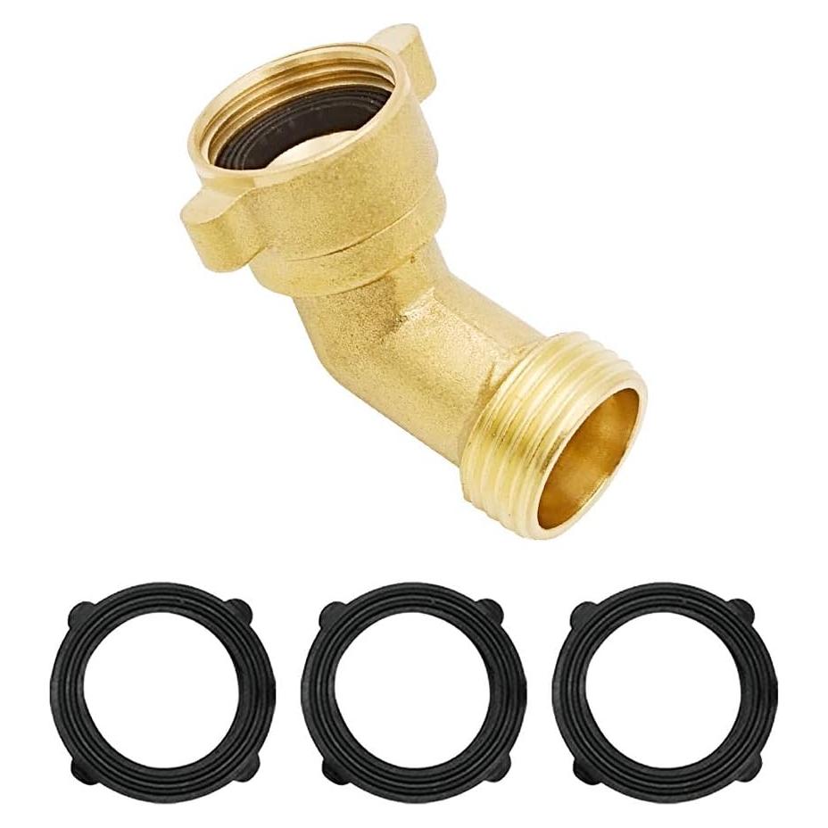 Conector de Manguera en Ángulo HYDRO MASTER Latón 3/4"
