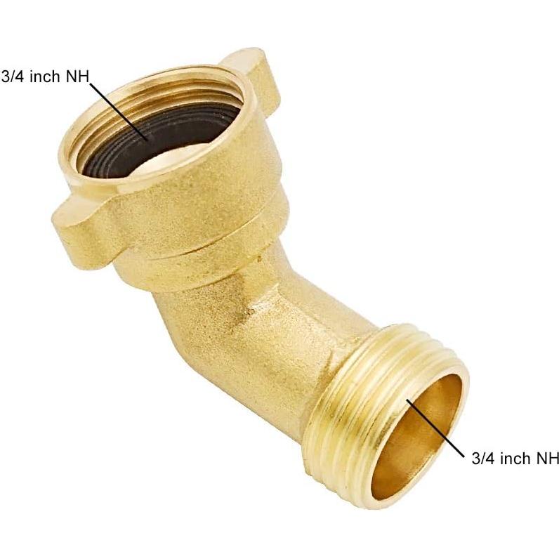 Conector de Manguera en Ángulo HYDRO MASTER Latón 3/4"