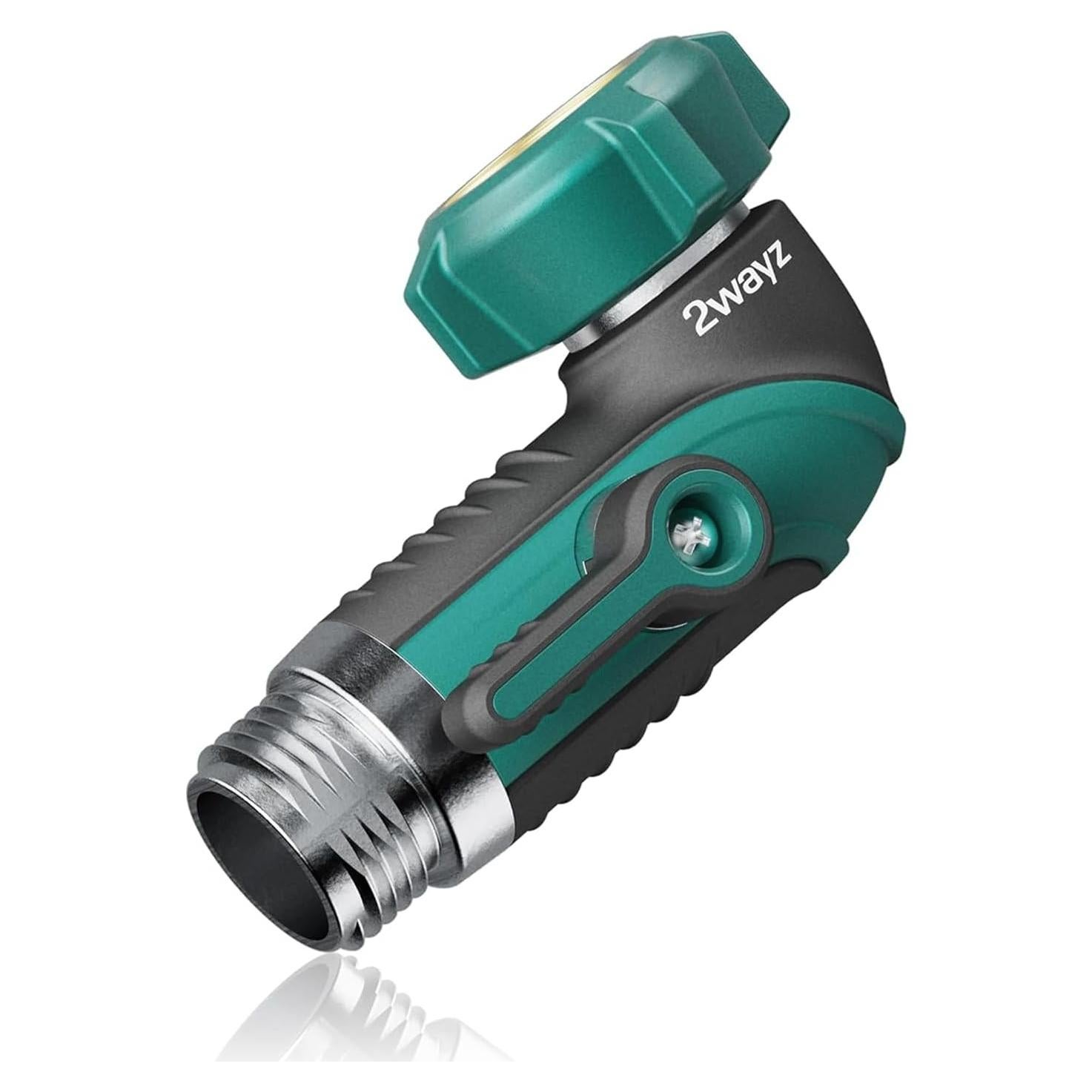 Adaptador de Codo de Manguera 90° 2WAYZ - Válvula de Cierre Metálica