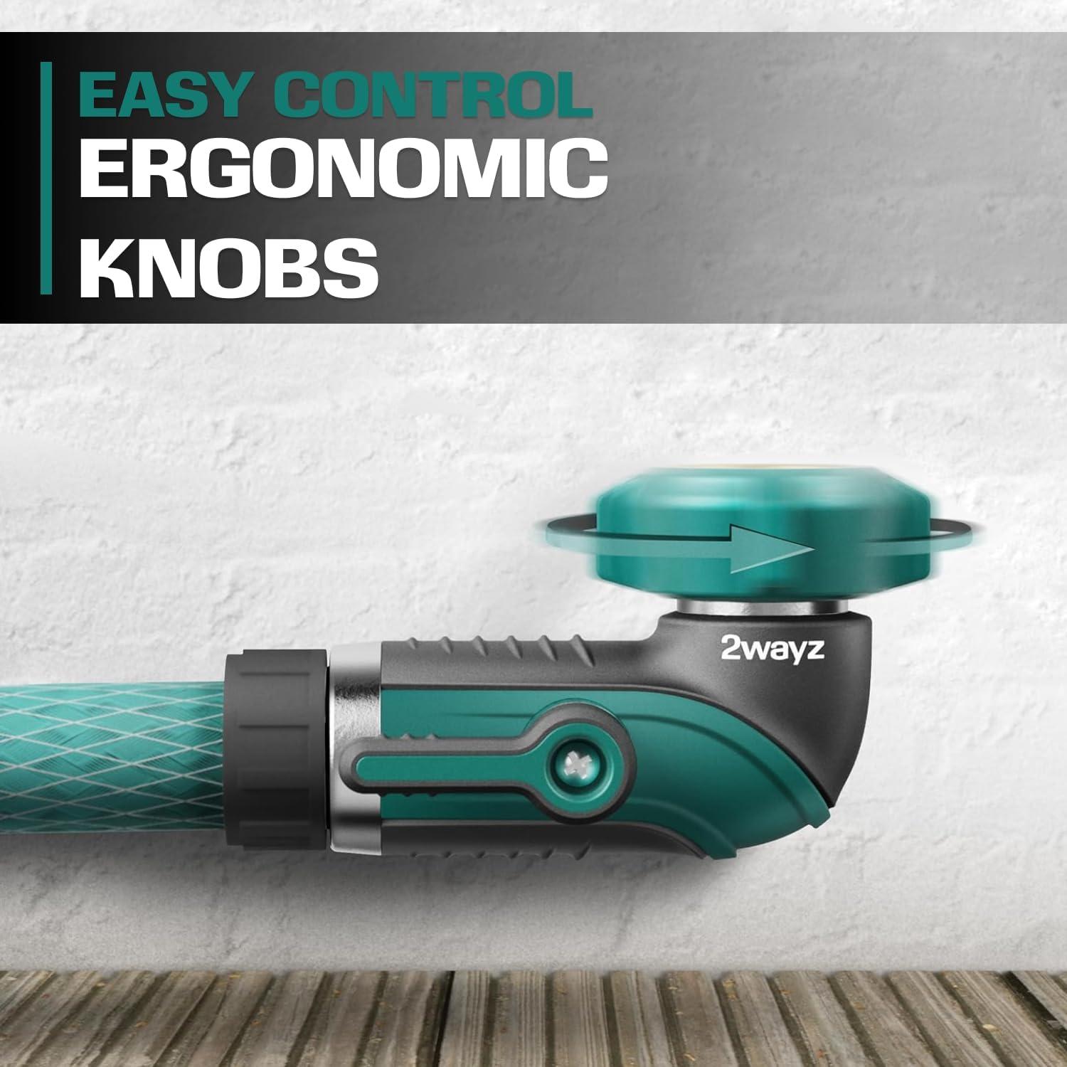 Adaptador de Codo de Manguera 90° 2WAYZ - Válvula de Cierre Metálica