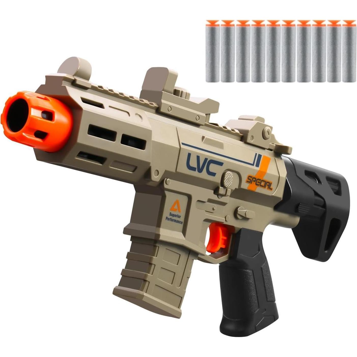 Pistola de Juguete Kyliandi Marrón con 10 Balas Blandas