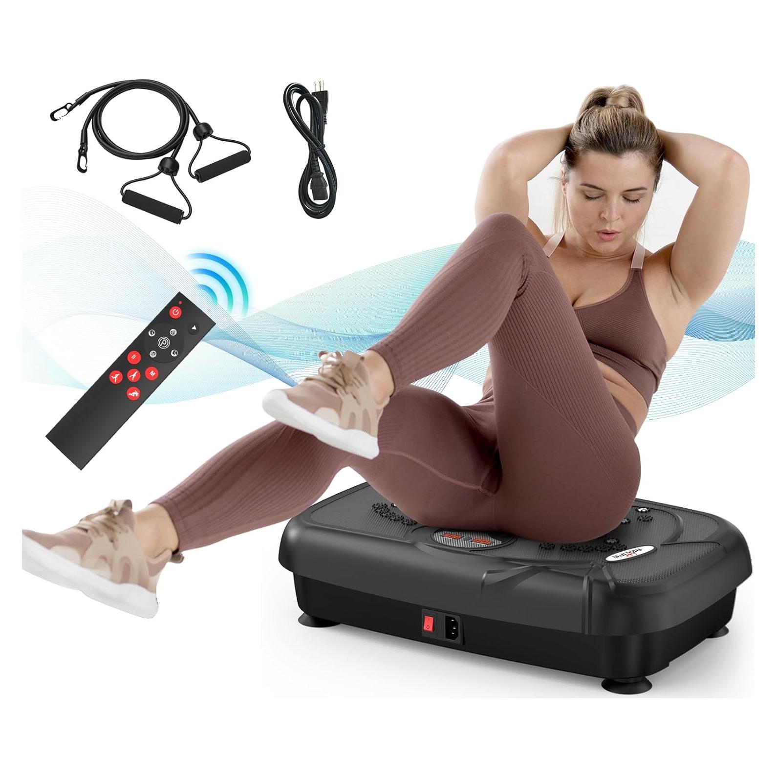 Plataforma Vibrante RELIFE BVP-320 con Bandas de Resistencia