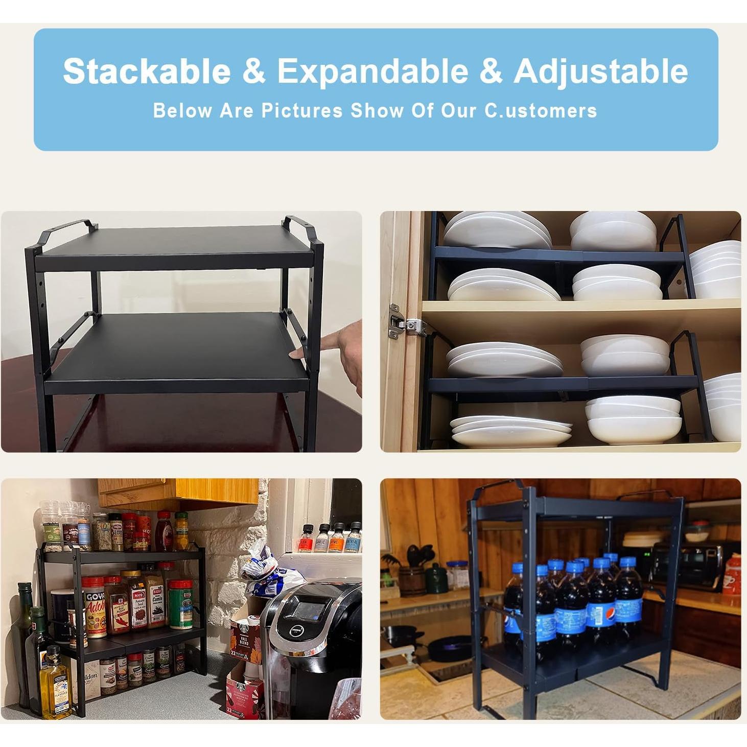 Estantes Expandibles X-cosrack para Gabinete de Cocina