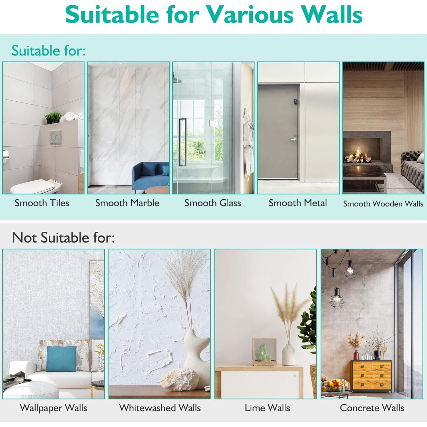 YASONIC Estante de Ducha Esquinero 3 Estantes Adhesivos Plata