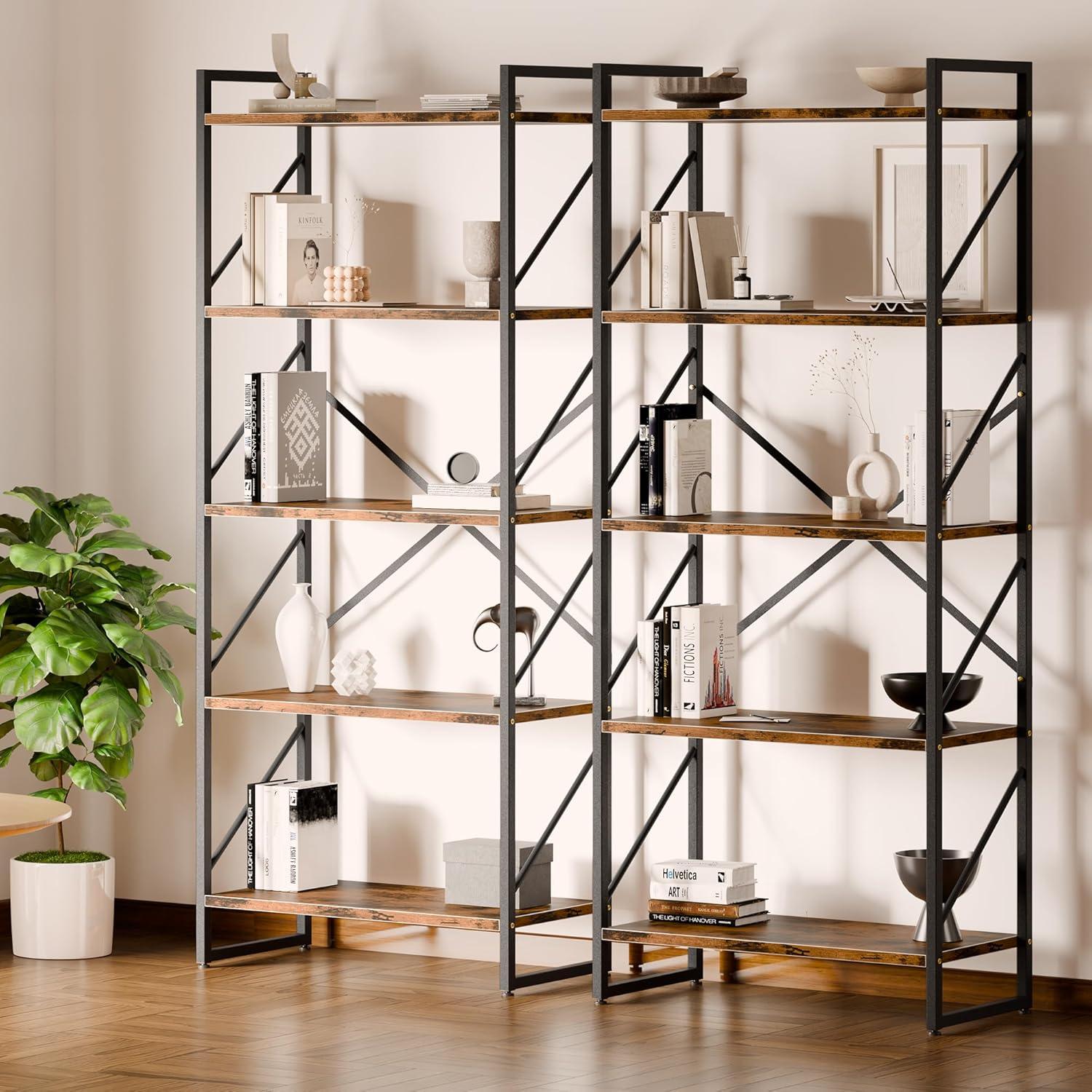 Estantería de 5 Niveles Shintenchi - Estante Industrial Marrón