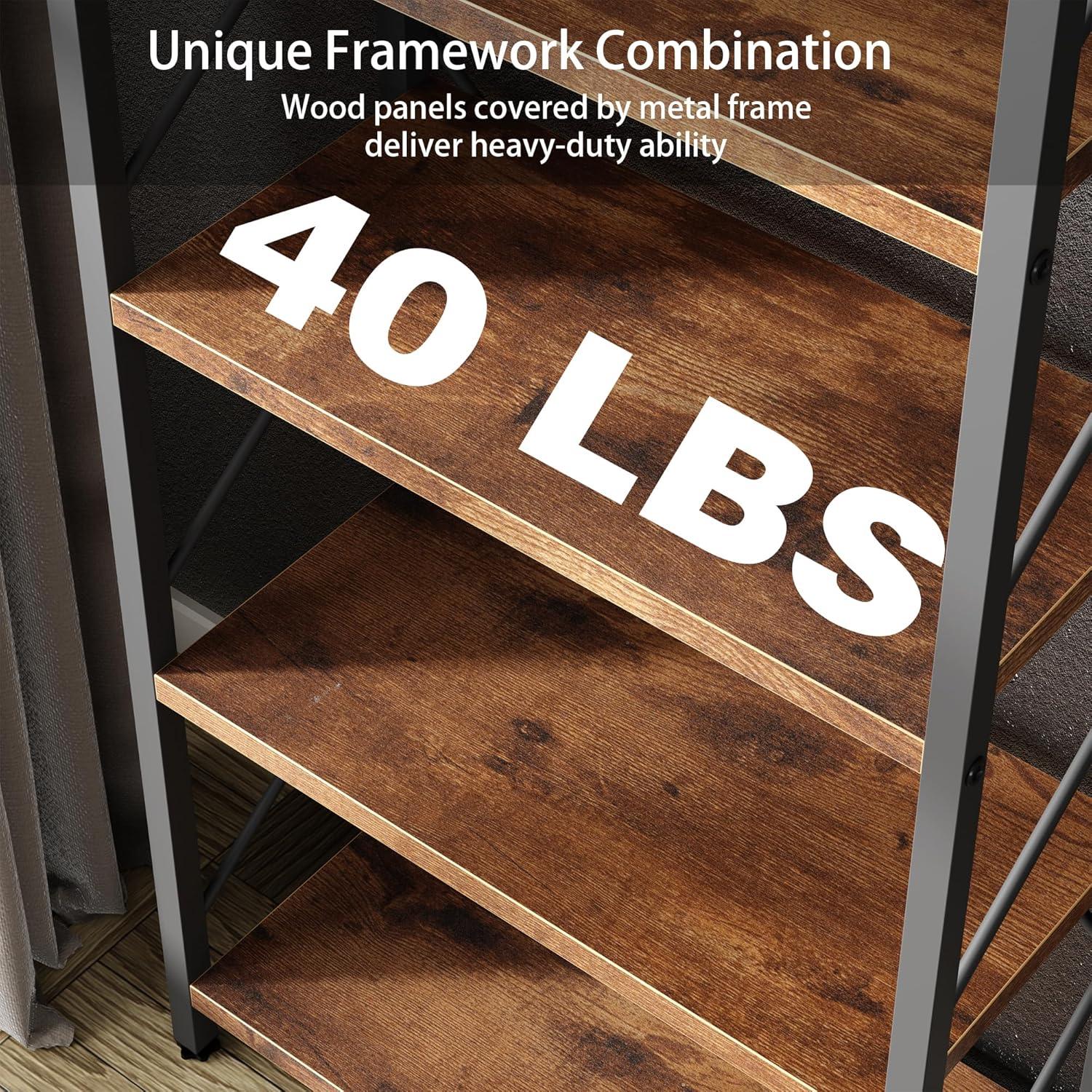 Estantería de 5 Niveles Shintenchi - Estante Industrial Marrón